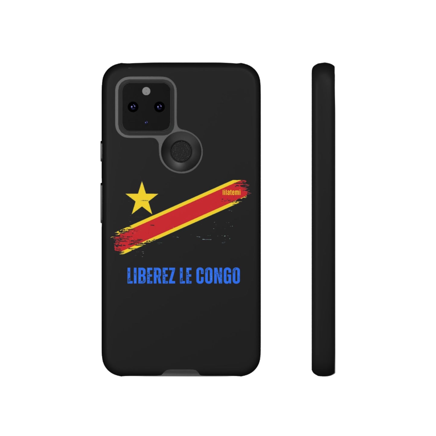 Coque de téléphone – Design "Libérer le Congo" (Compatible avec iPhone, Samsung, Google Pixel)
