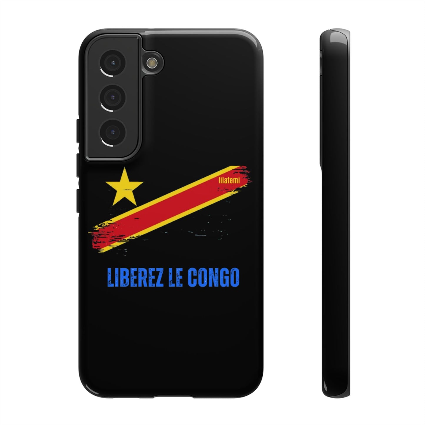 Coque de téléphone – Design "Libérer le Congo" (Compatible avec iPhone, Samsung, Google Pixel)
