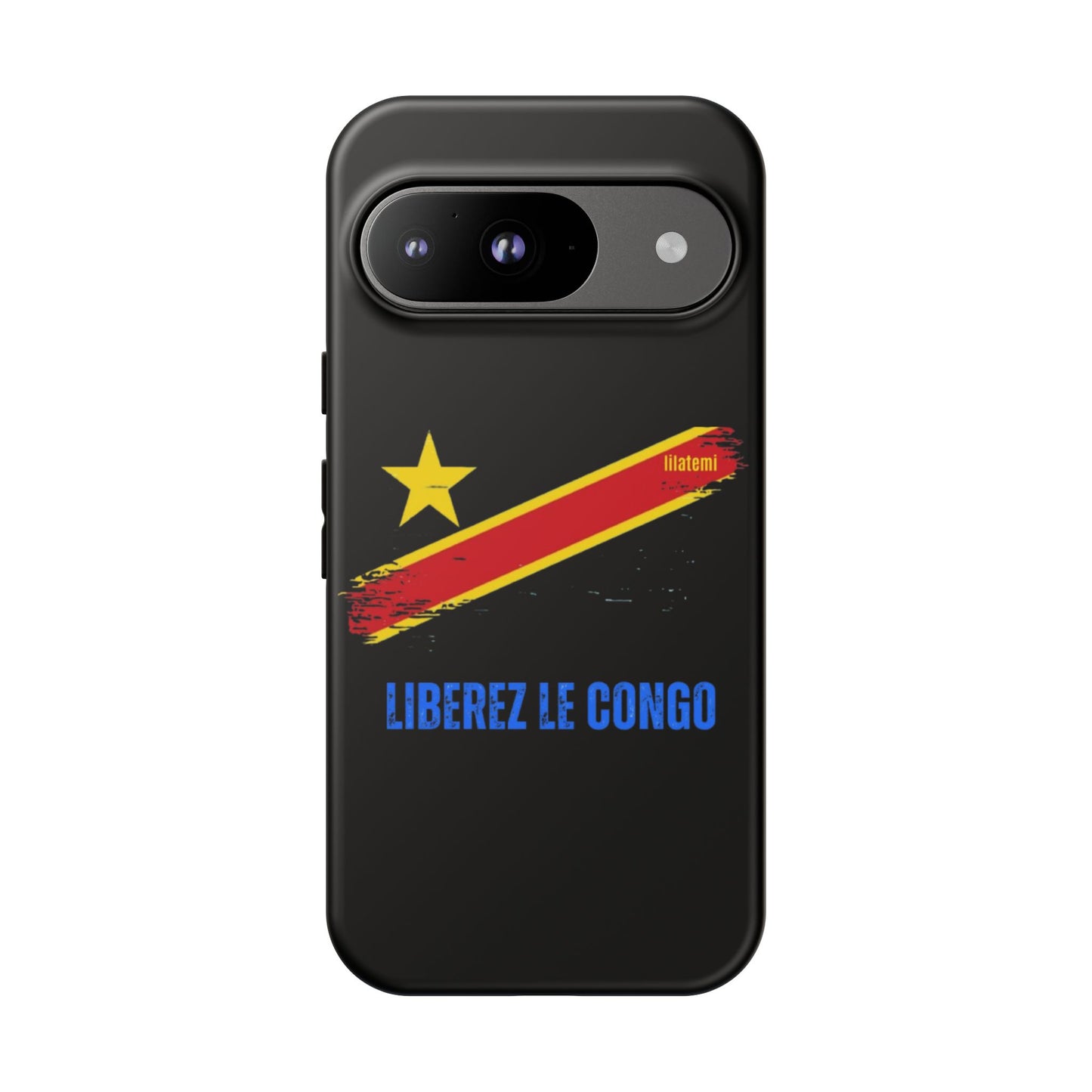 Coque de téléphone – Design "Libérer le Congo" (Compatible avec iPhone, Samsung, Google Pixel)