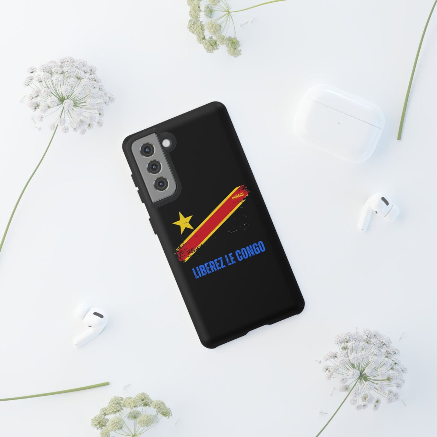 Coque de téléphone – Design "Libérer le Congo" (Compatible avec iPhone, Samsung, Google Pixel)