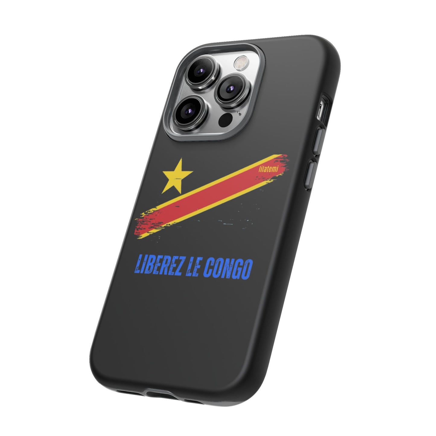Coque de téléphone – Design "Libérer le Congo" (Compatible avec iPhone, Samsung, Google Pixel)