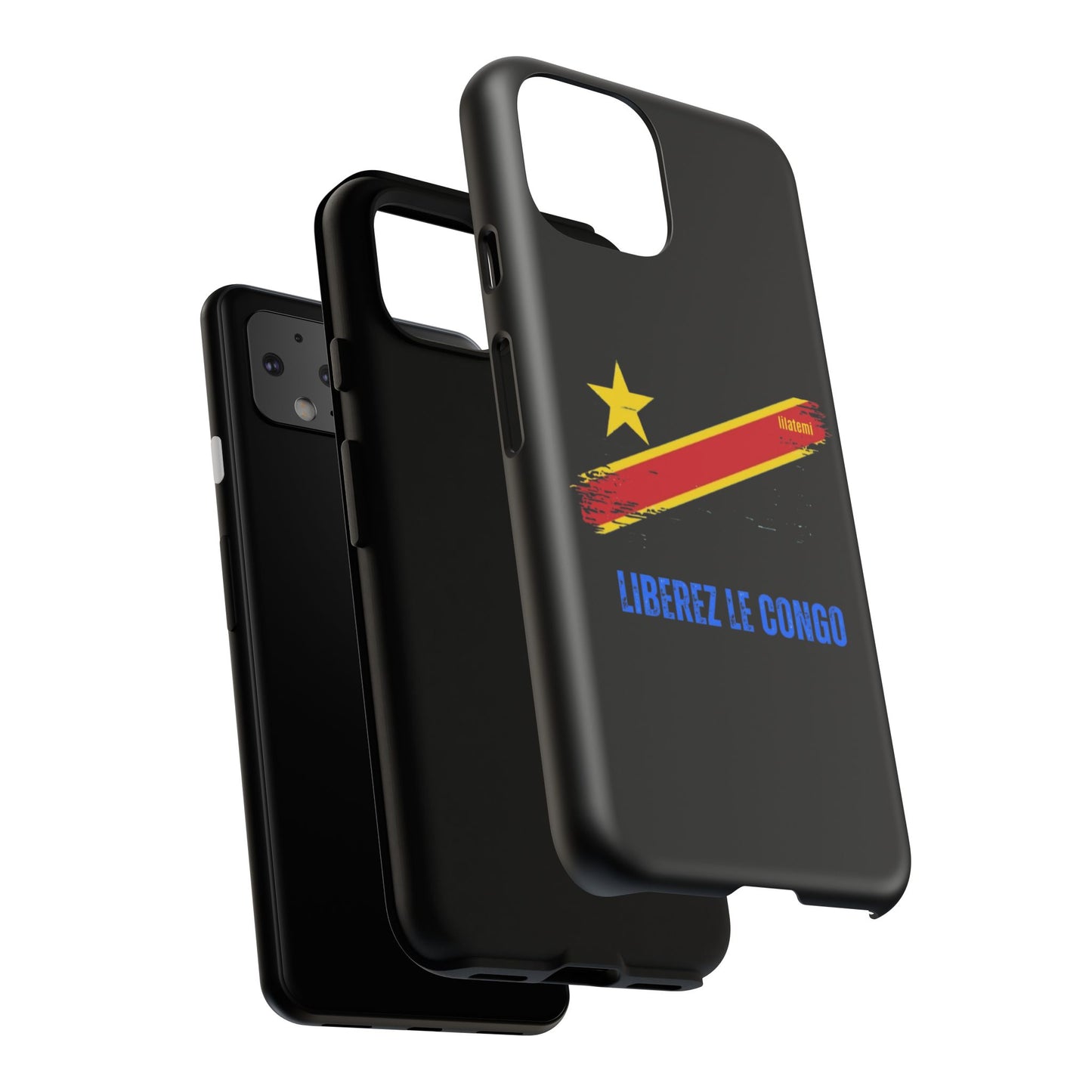 Coque de téléphone – Design "Libérer le Congo" (Compatible avec iPhone, Samsung, Google Pixel)