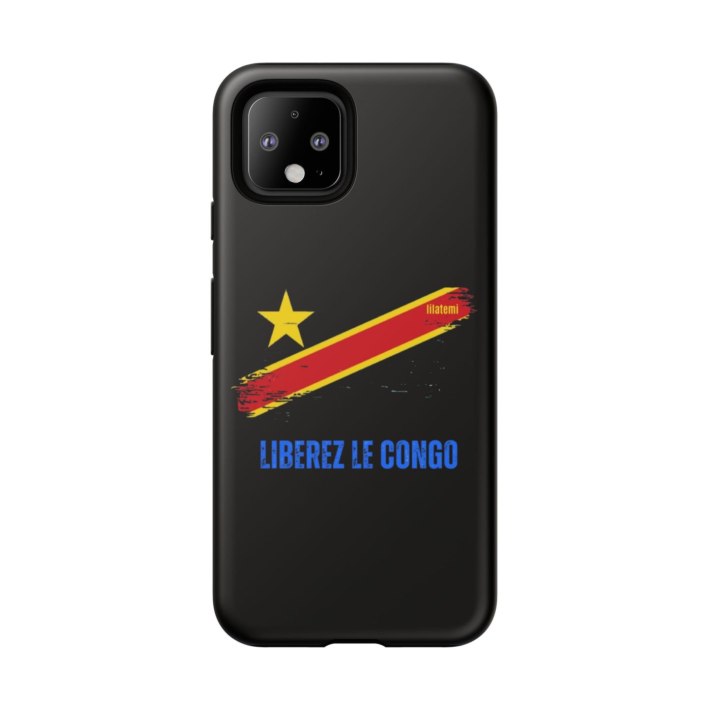 Coque de téléphone – Design "Libérer le Congo" (Compatible avec iPhone, Samsung, Google Pixel)