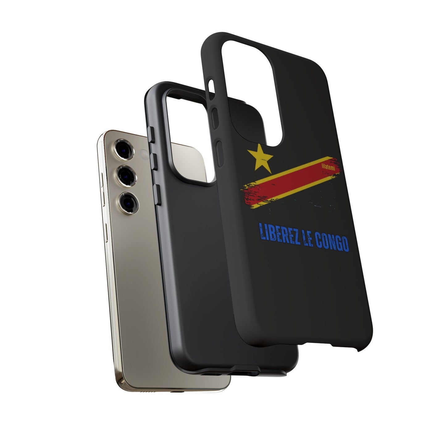 Coque de téléphone – Design "Libérer le Congo" (Compatible avec iPhone, Samsung, Google Pixel)