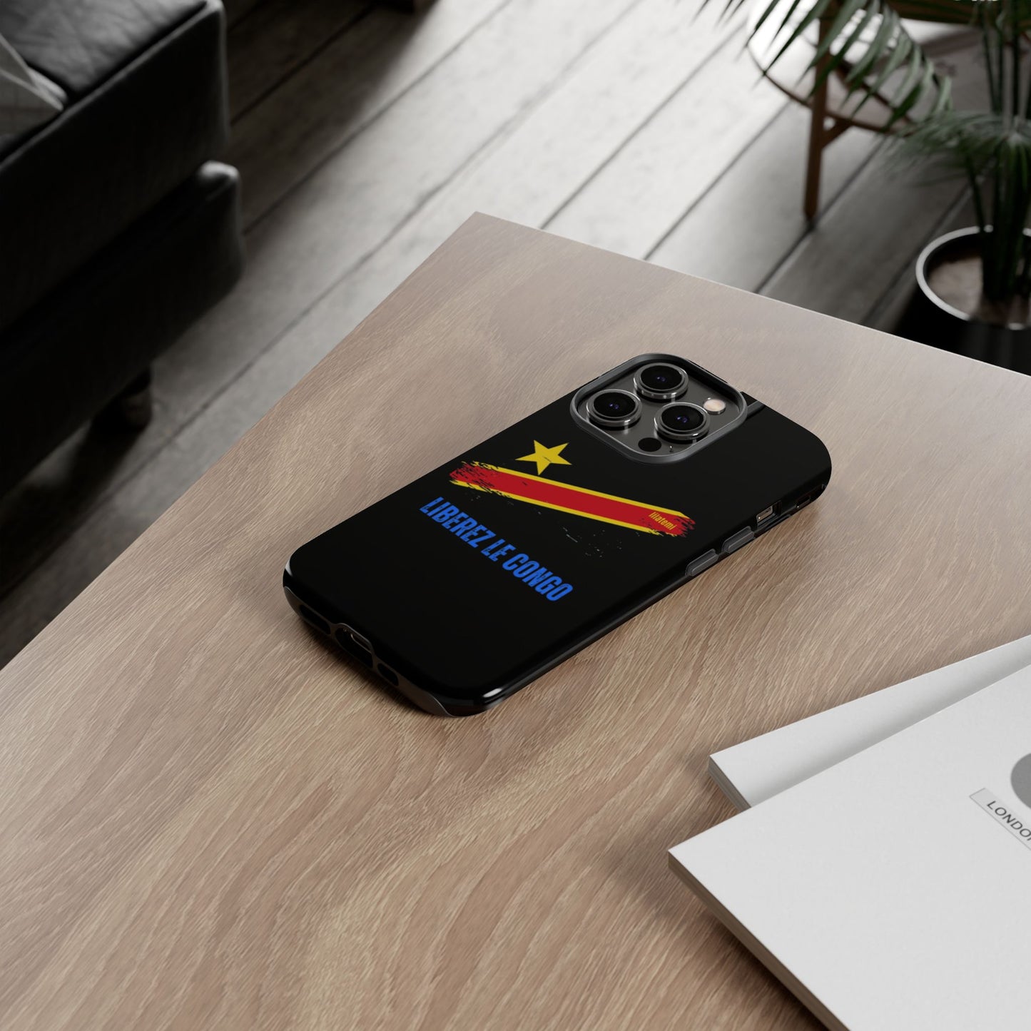 Coque de téléphone – Design "Libérer le Congo" (Compatible avec iPhone, Samsung, Google Pixel)