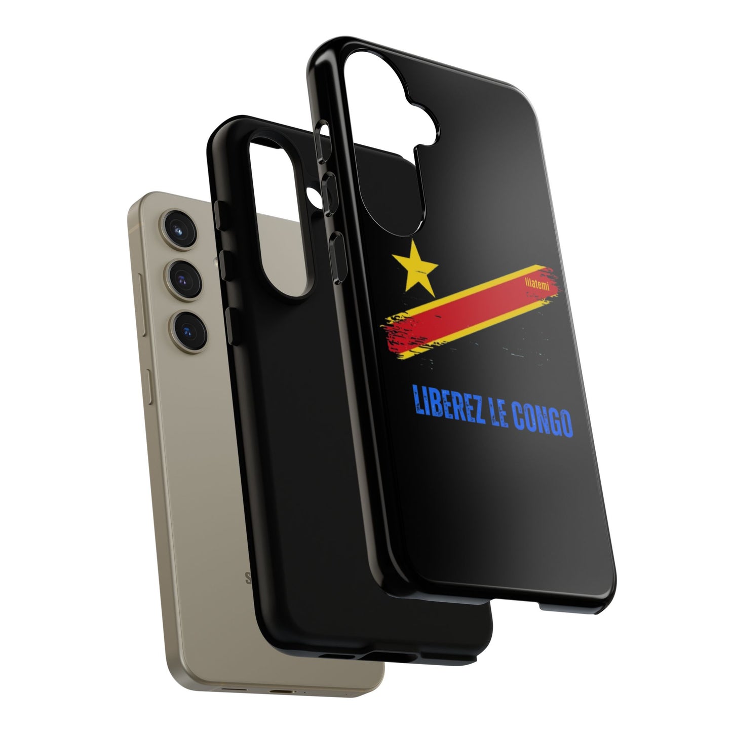 Coque de téléphone – Design "Libérer le Congo" (Compatible avec iPhone, Samsung, Google Pixel)
