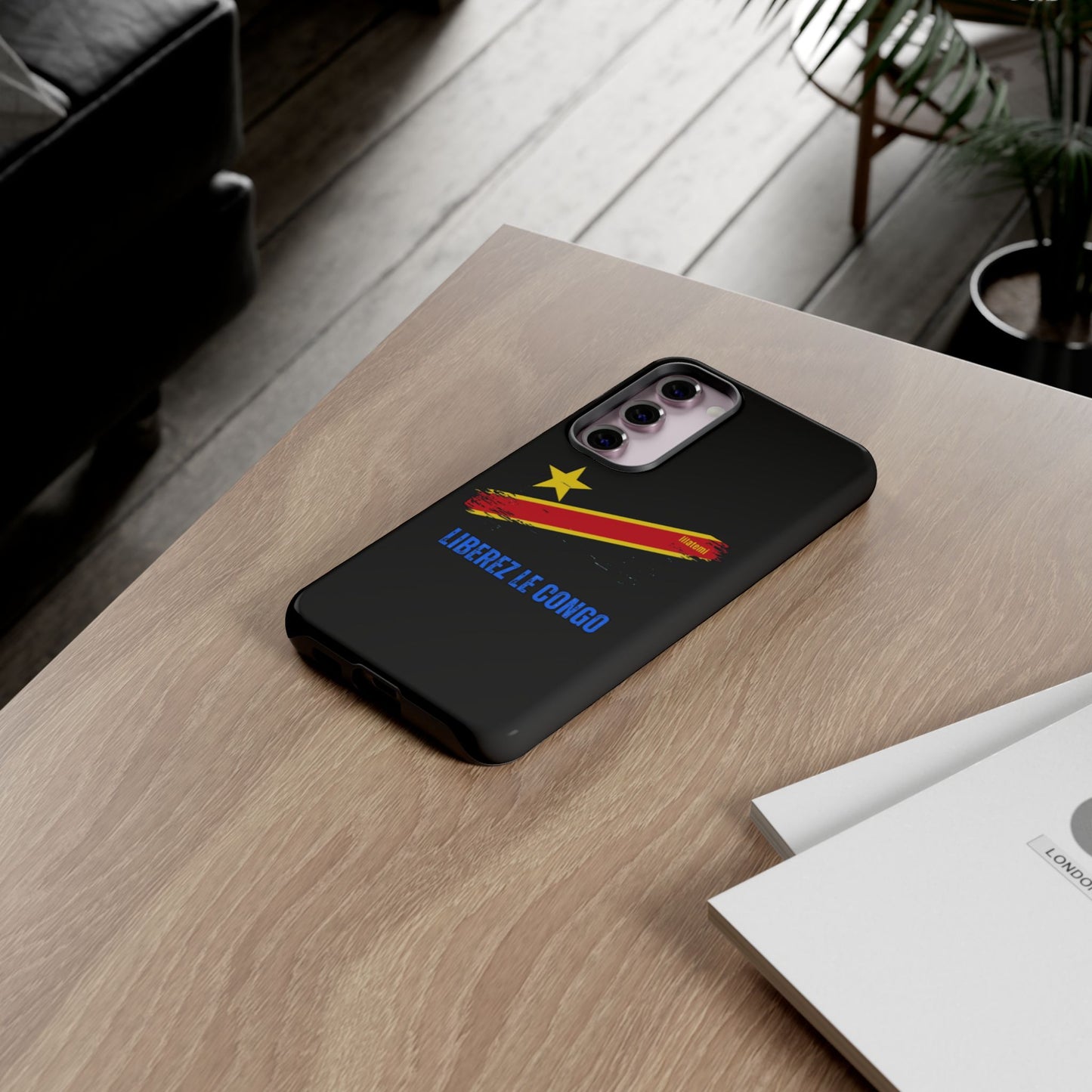 Coque de téléphone – Design "Libérer le Congo" (Compatible avec iPhone, Samsung, Google Pixel)