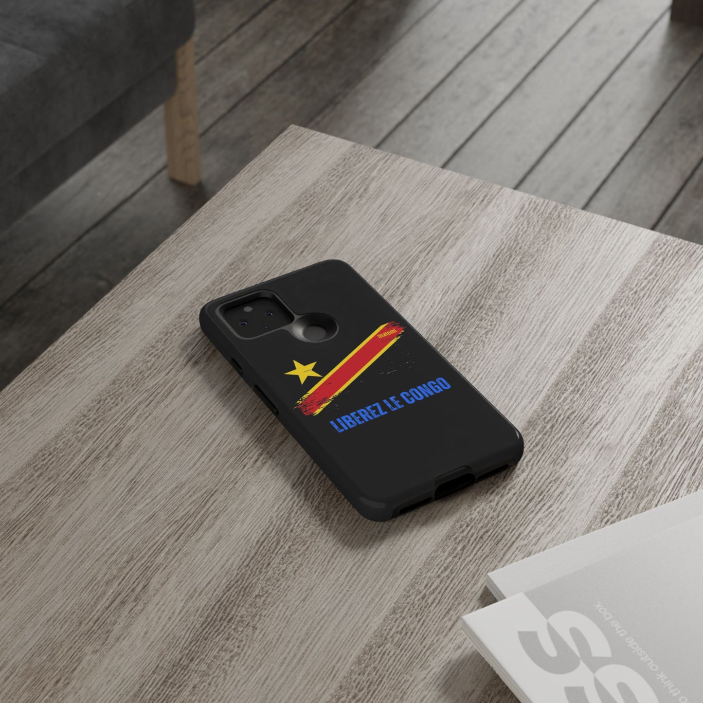 Coque de téléphone – Design "Libérer le Congo" (Compatible avec iPhone, Samsung, Google Pixel)