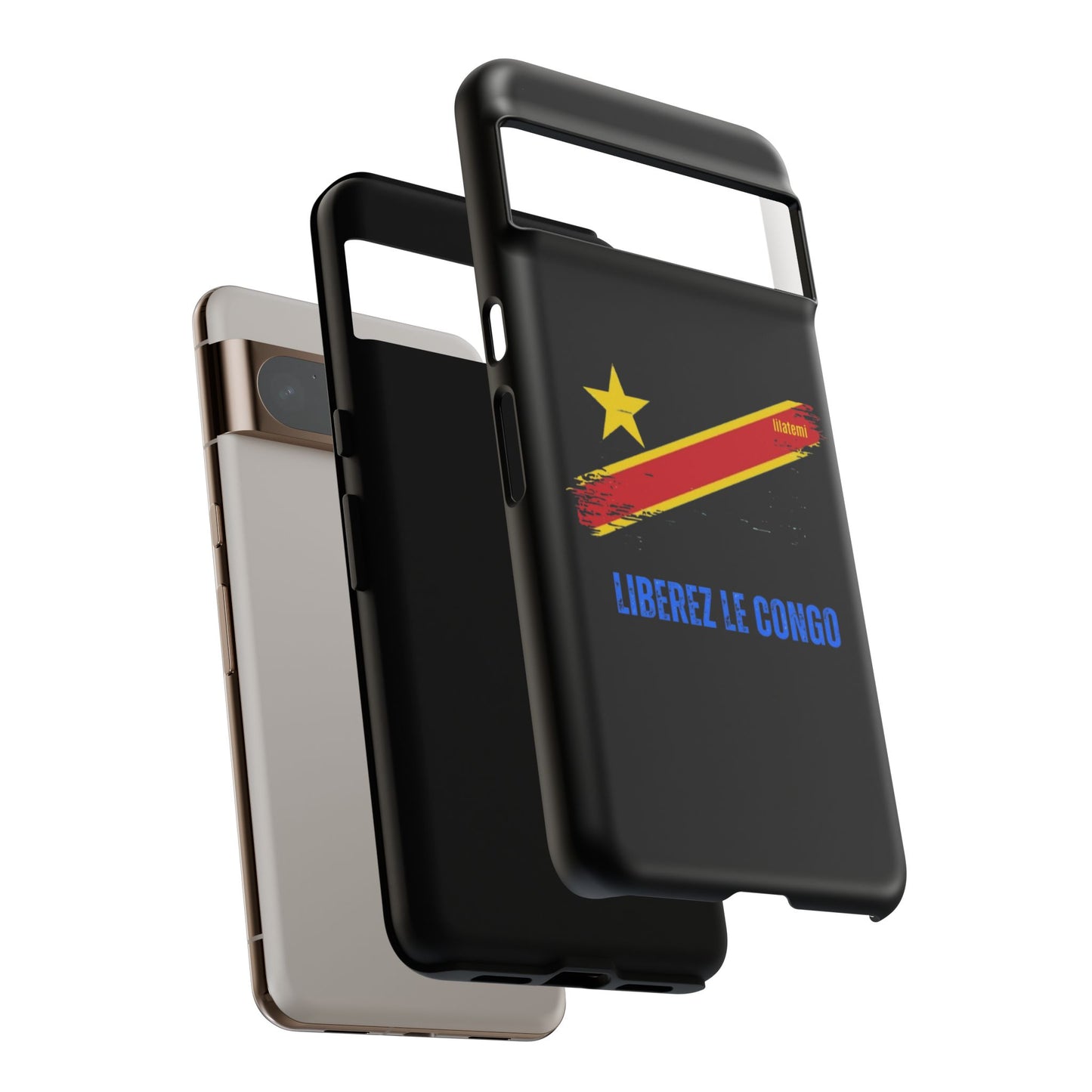Coque de téléphone – Design "Libérer le Congo" (Compatible avec iPhone, Samsung, Google Pixel)
