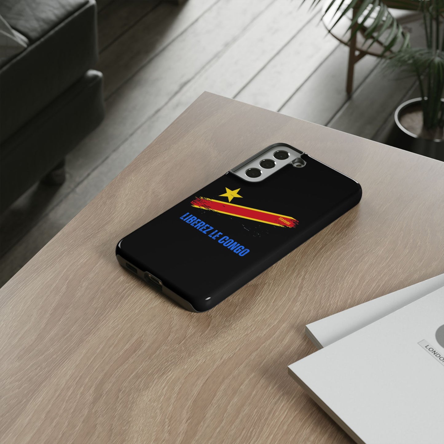 Coque de téléphone – Design "Libérer le Congo" (Compatible avec iPhone, Samsung, Google Pixel)