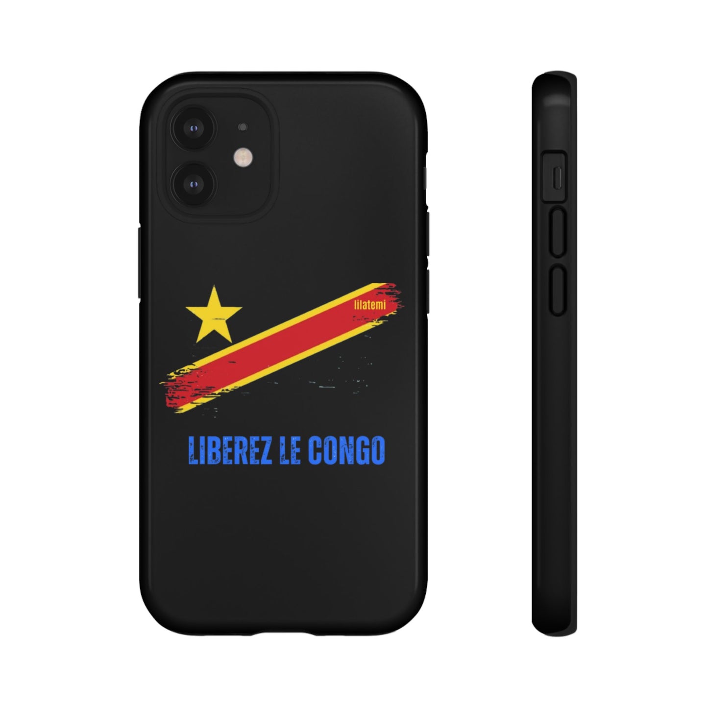 Coque de téléphone – Design "Libérer le Congo" (Compatible avec iPhone, Samsung, Google Pixel)