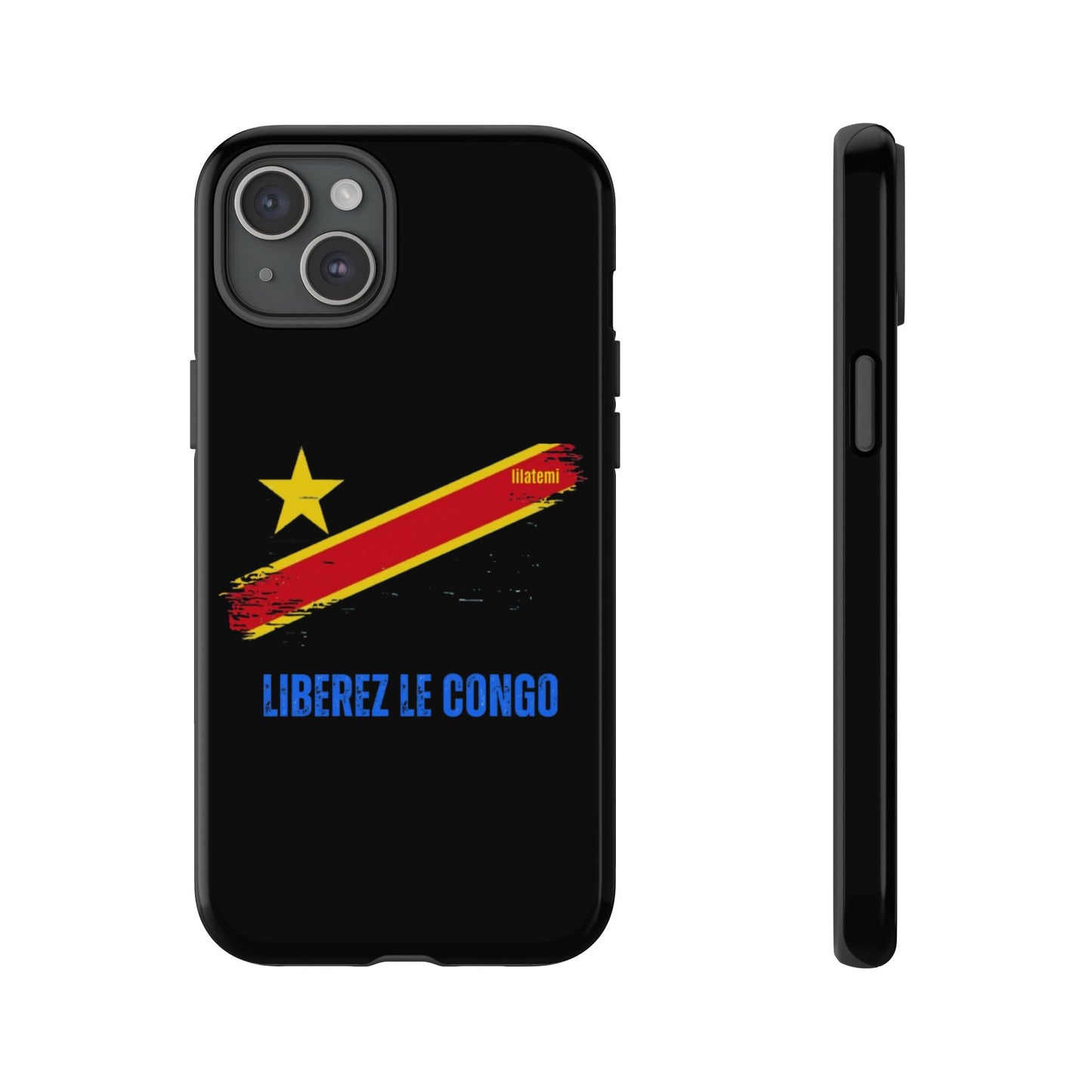 Coque de téléphone – Design "Libérer le Congo" (Compatible avec iPhone, Samsung, Google Pixel)