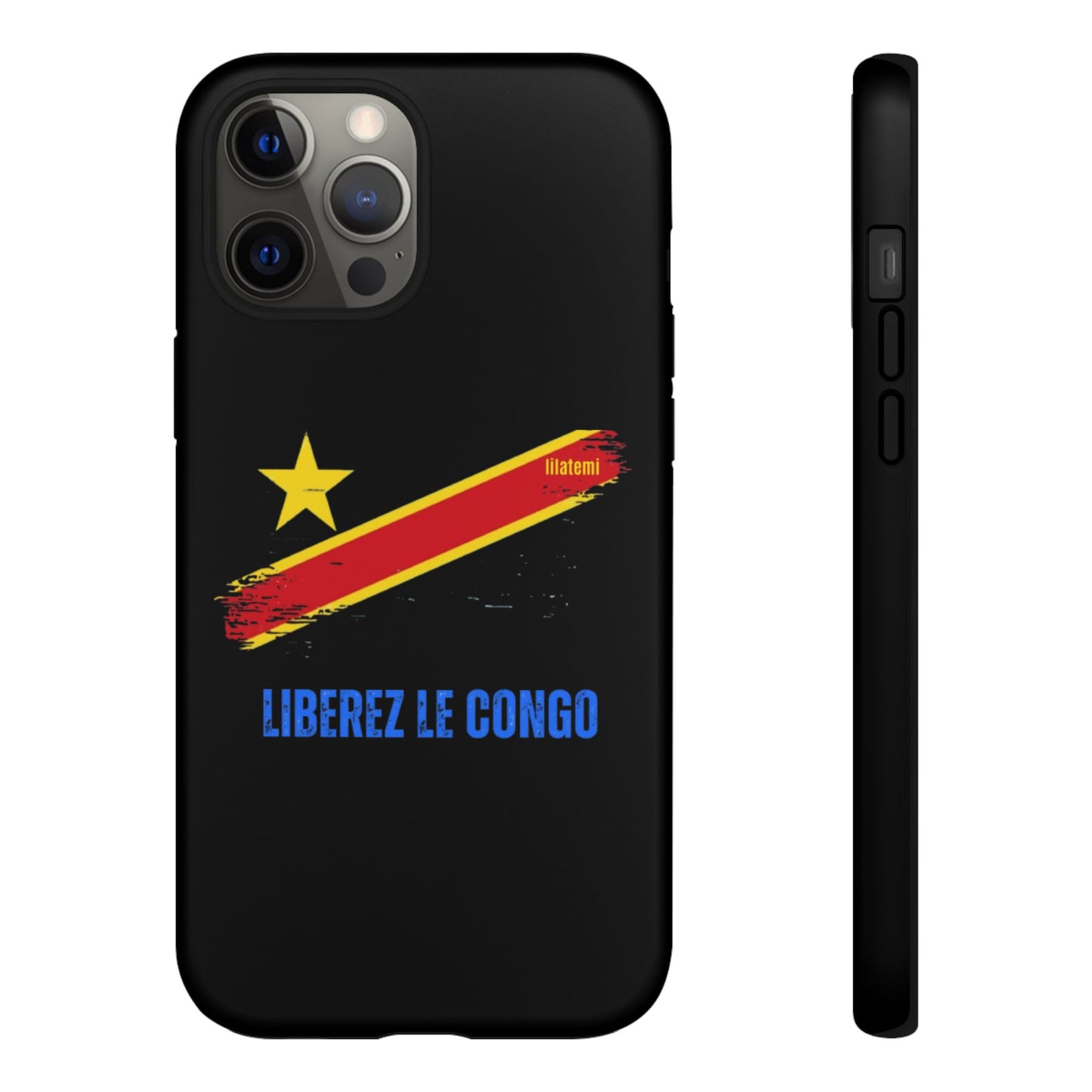 Coque de téléphone – Design "Libérer le Congo" (Compatible avec iPhone, Samsung, Google Pixel)