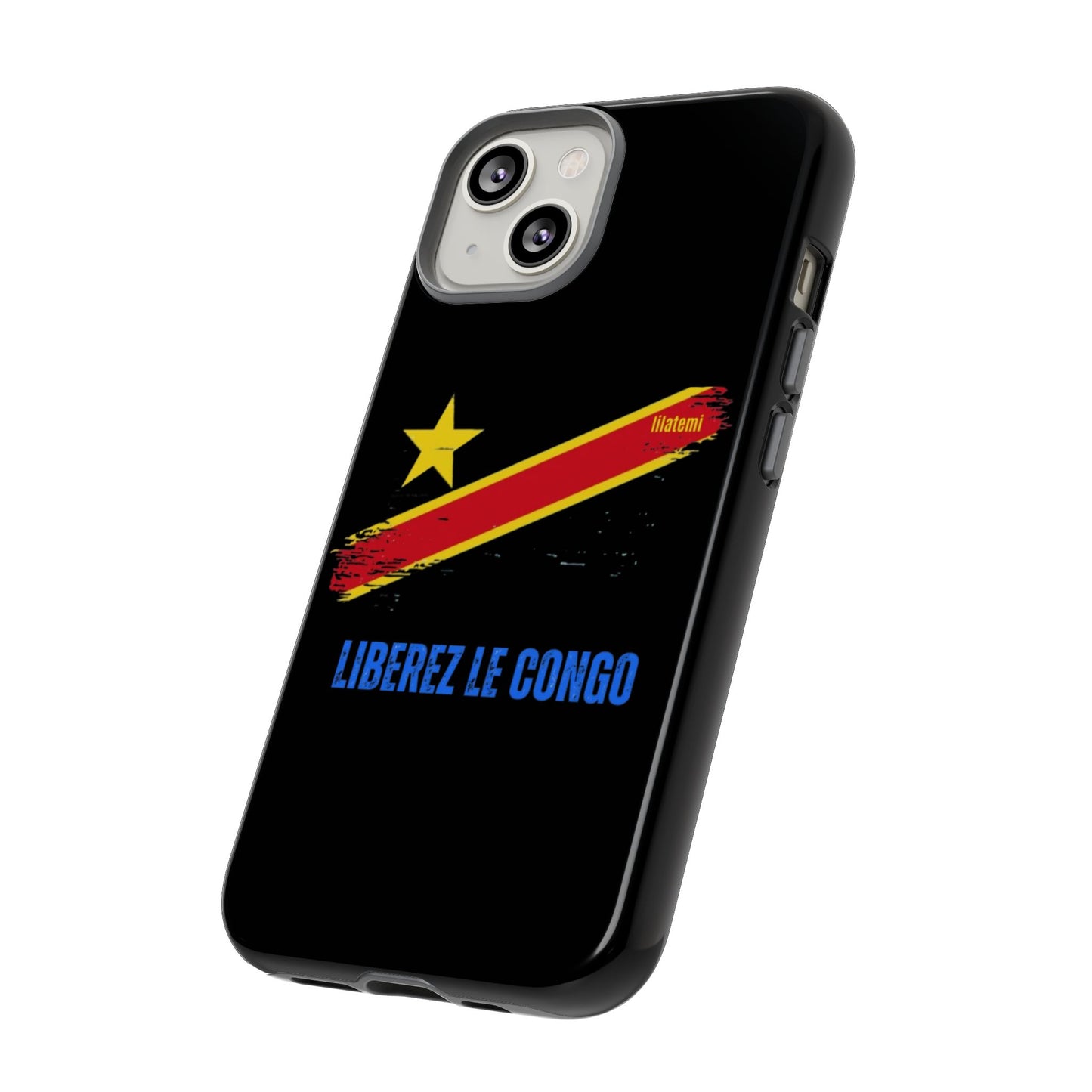 Coque de téléphone – Design "Libérer le Congo" (Compatible avec iPhone, Samsung, Google Pixel)