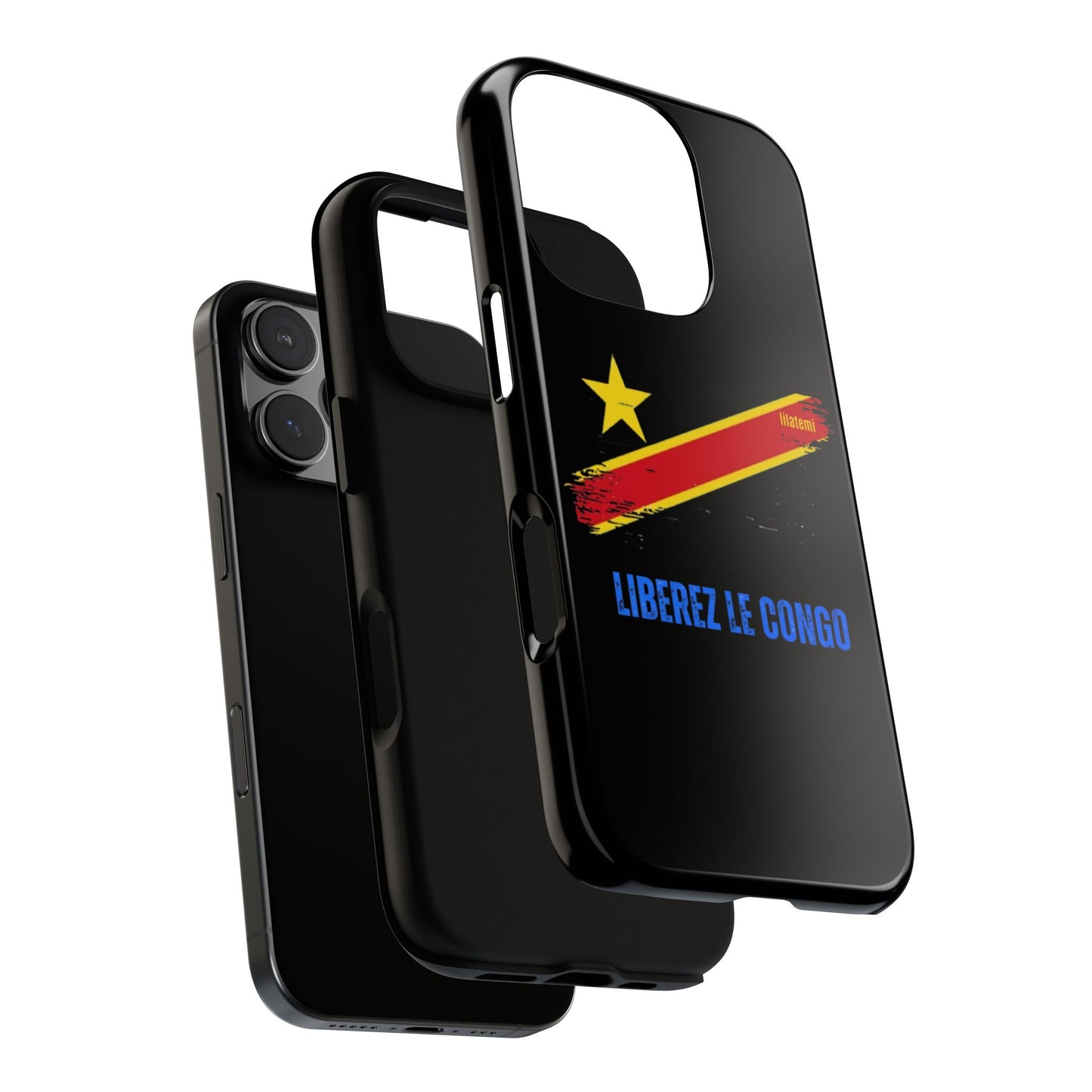 Coque de téléphone – Design "Libérer le Congo" (Compatible avec iPhone, Samsung, Google Pixel)