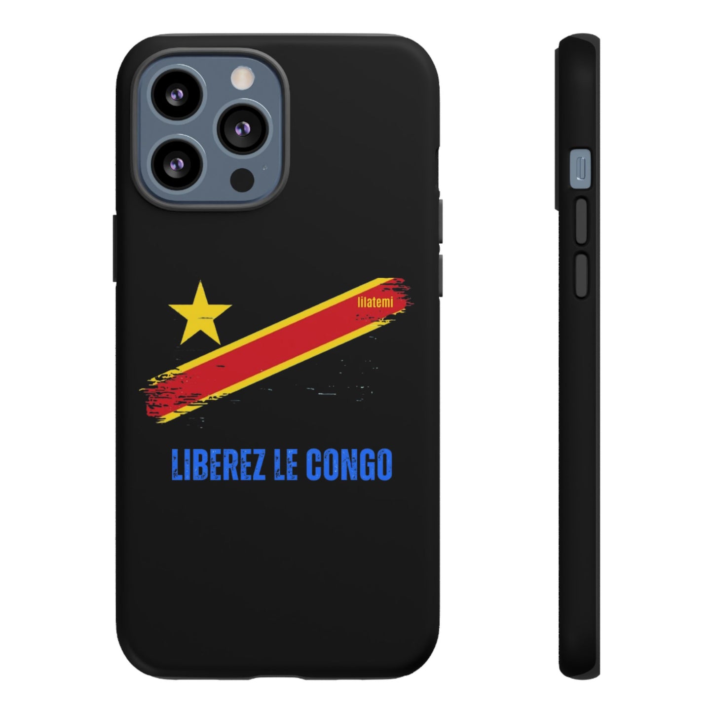 Coque de téléphone – Design "Libérer le Congo" (Compatible avec iPhone, Samsung, Google Pixel)