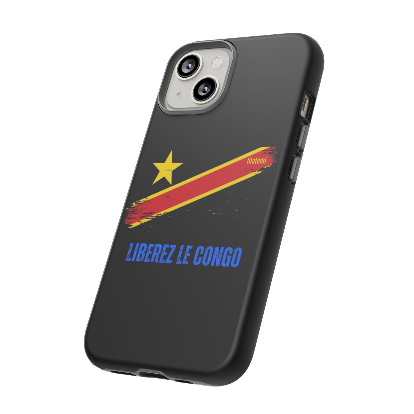 Coque de téléphone – Design "Libérer le Congo" (Compatible avec iPhone, Samsung, Google Pixel)