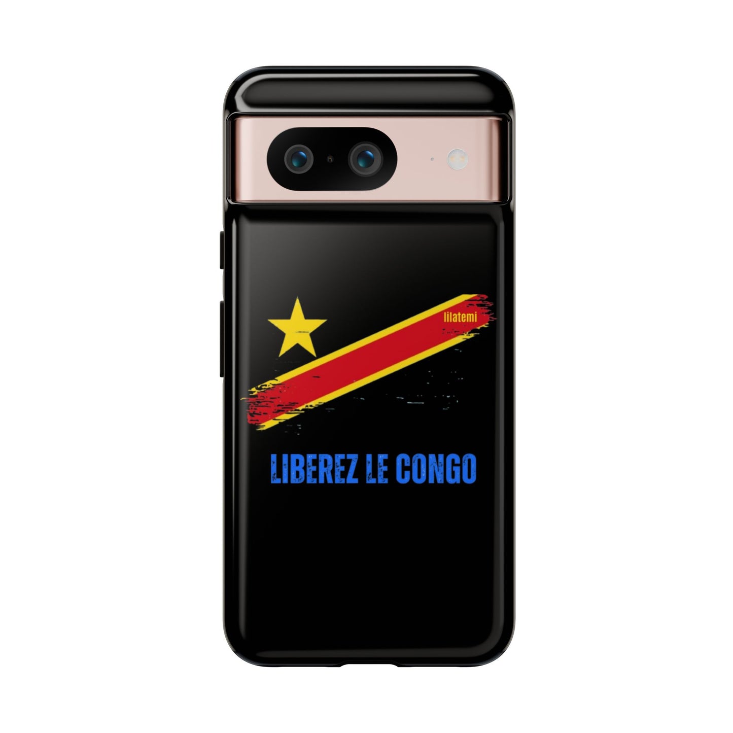 Coque de téléphone – Design "Libérer le Congo" (Compatible avec iPhone, Samsung, Google Pixel)