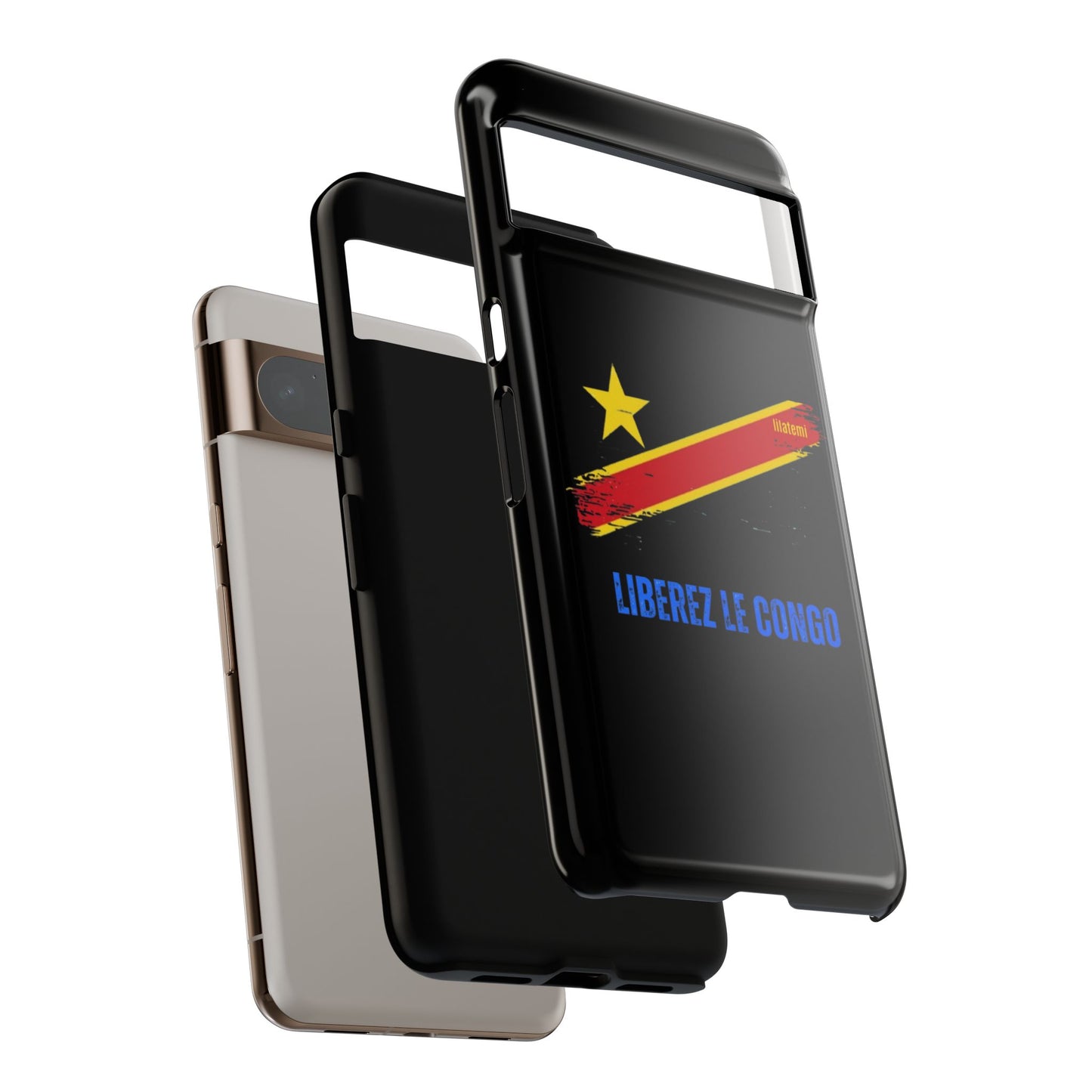Coque de téléphone – Design "Libérer le Congo" (Compatible avec iPhone, Samsung, Google Pixel)