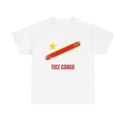 T-shirt "FREE CONGO" R Unisex – Portez votre engagement avec style !