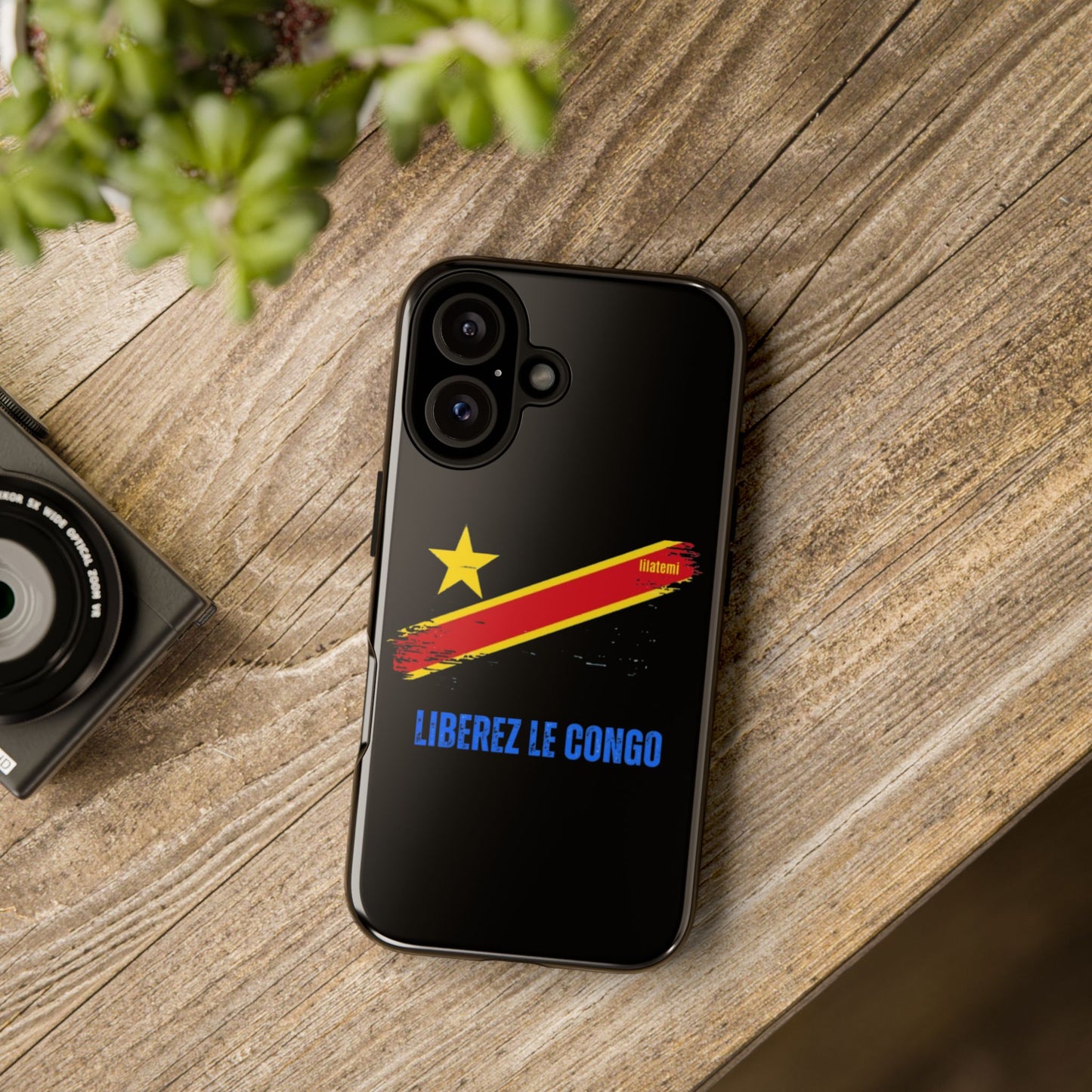 Coque de téléphone – Design "Libérer le Congo" (Compatible avec iPhone, Samsung, Google Pixel)