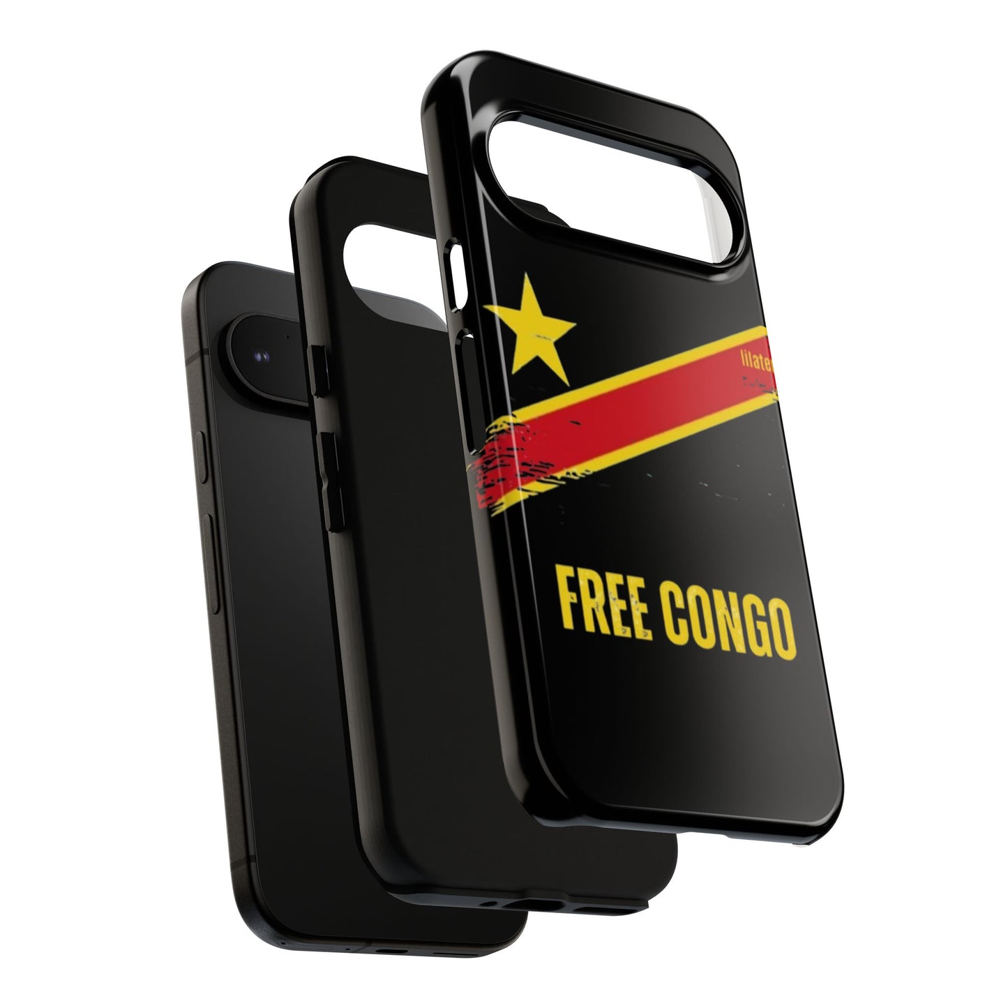 Coque de téléphone – Design "FREE CONGO" (Compatible avec iPhone, Samsung, Google Pixel)