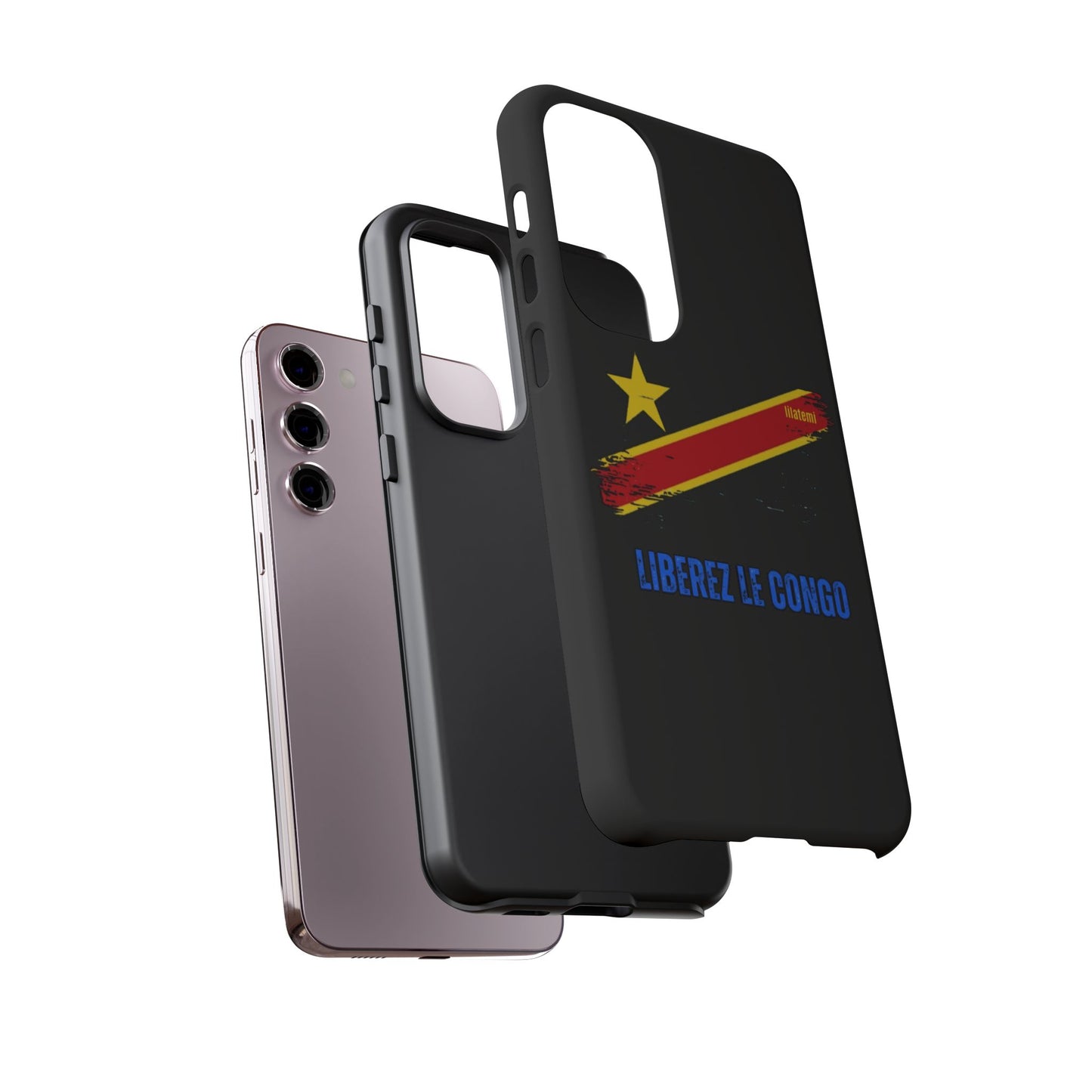 Coque de téléphone – Design "Libérer le Congo" (Compatible avec iPhone, Samsung, Google Pixel)