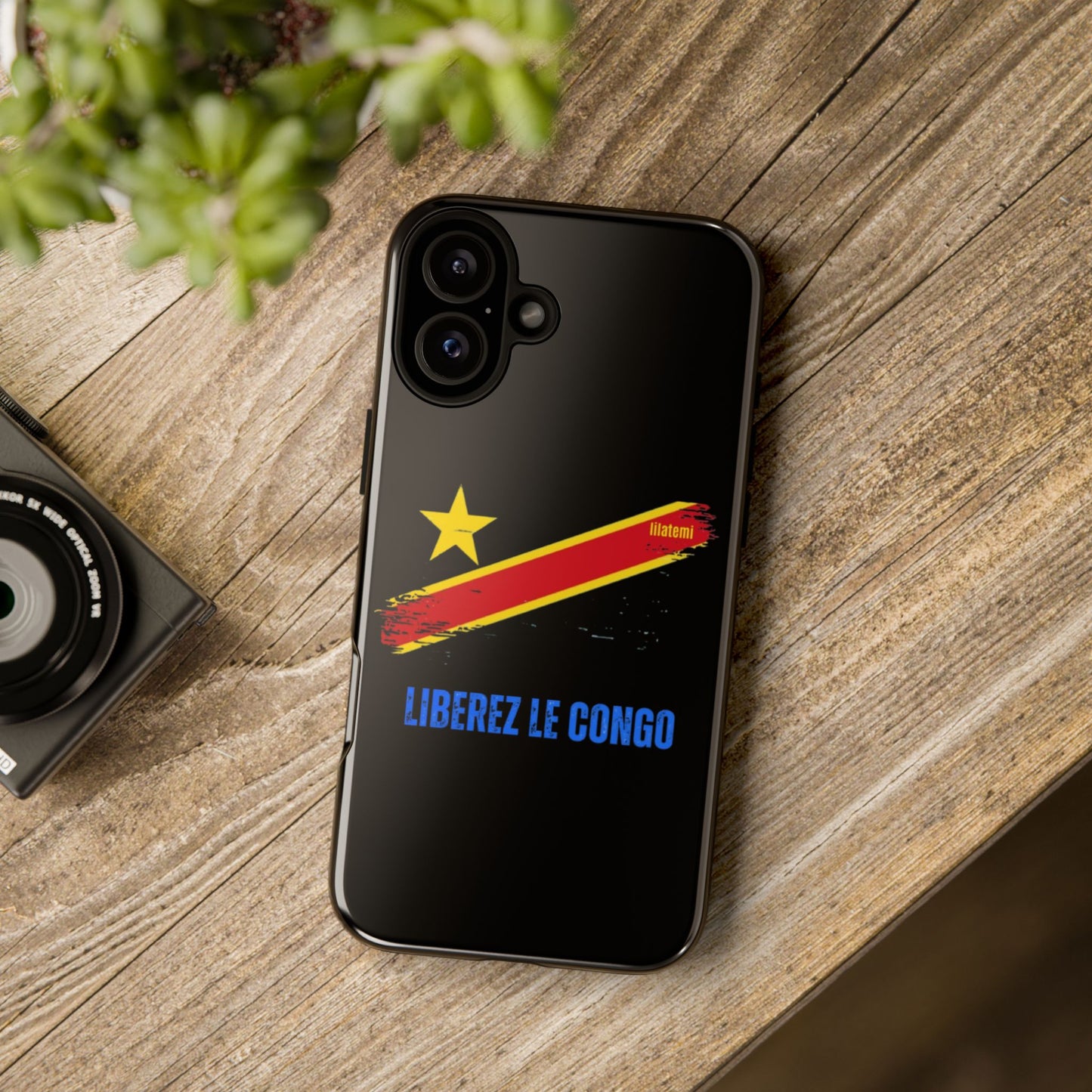 Coque de téléphone – Design "Libérer le Congo" (Compatible avec iPhone, Samsung, Google Pixel)