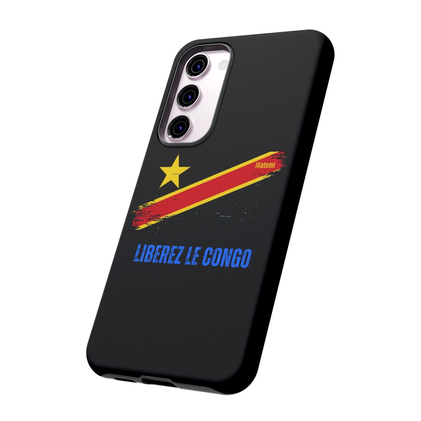 Coque de téléphone – Design "Libérer le Congo" (Compatible avec iPhone, Samsung, Google Pixel)