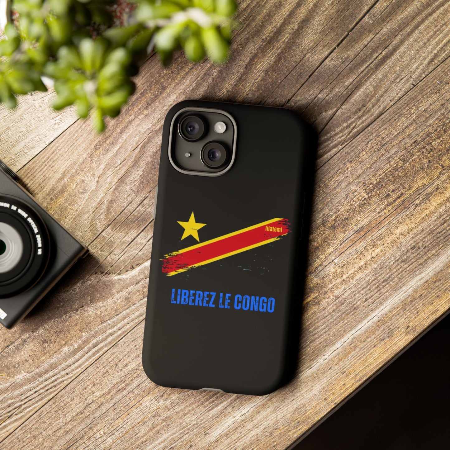 Coque de téléphone – Design "Libérer le Congo" (Compatible avec iPhone, Samsung, Google Pixel)