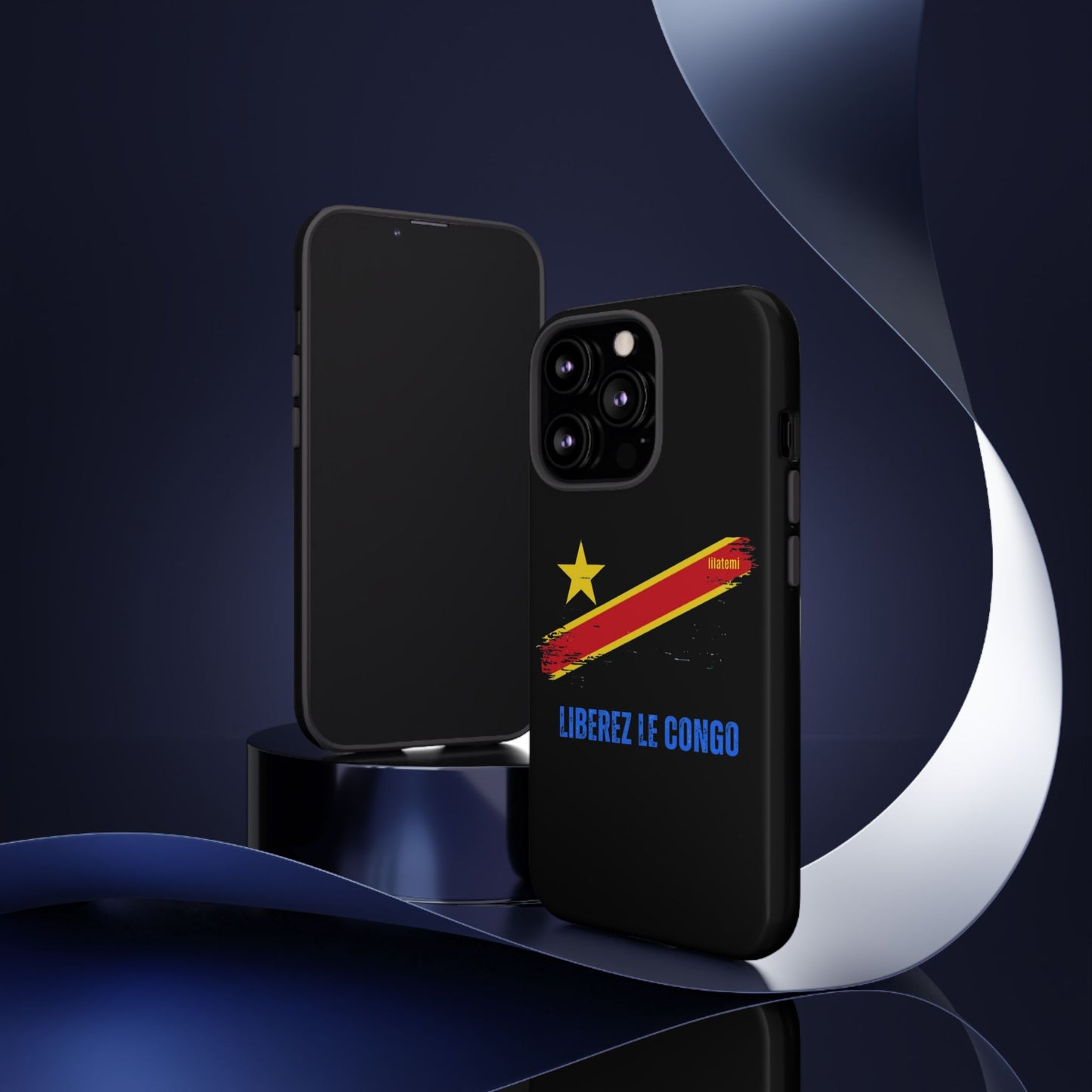 Coque de téléphone – Design "Libérer le Congo" (Compatible avec iPhone, Samsung, Google Pixel)