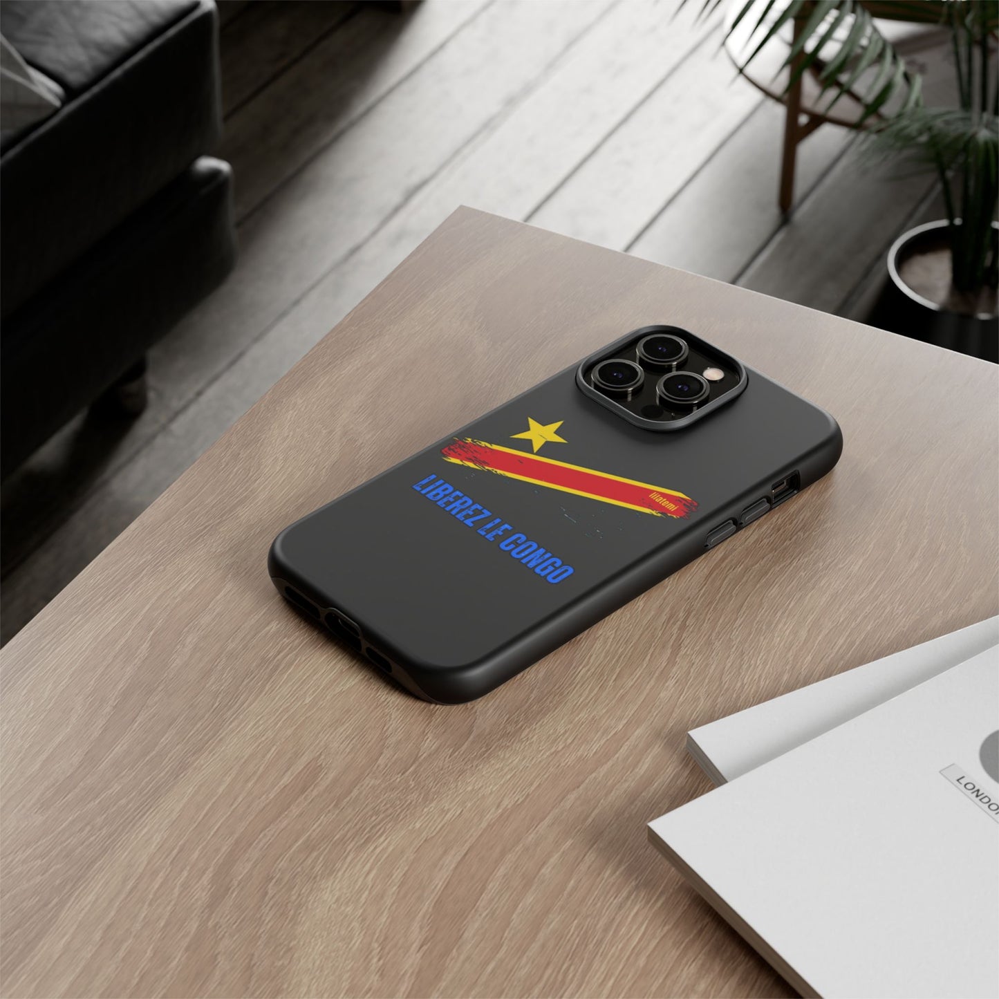 Coque de téléphone – Design "Libérer le Congo" (Compatible avec iPhone, Samsung, Google Pixel)