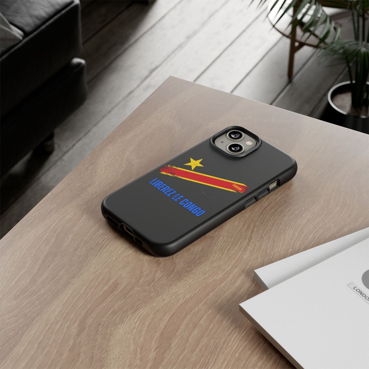Coque de téléphone – Design "Libérer le Congo" (Compatible avec iPhone, Samsung, Google Pixel)