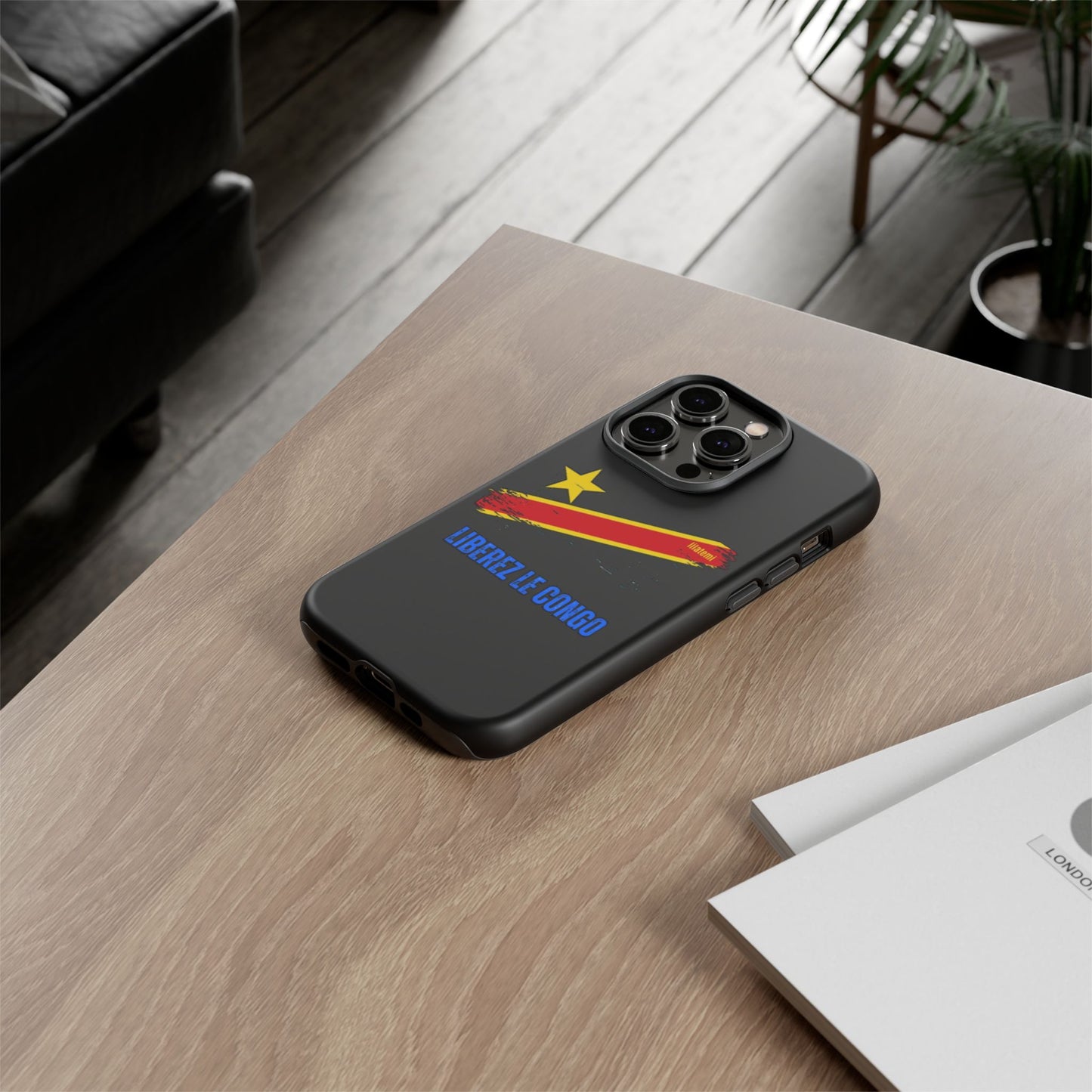 Coque de téléphone – Design "Libérer le Congo" (Compatible avec iPhone, Samsung, Google Pixel)