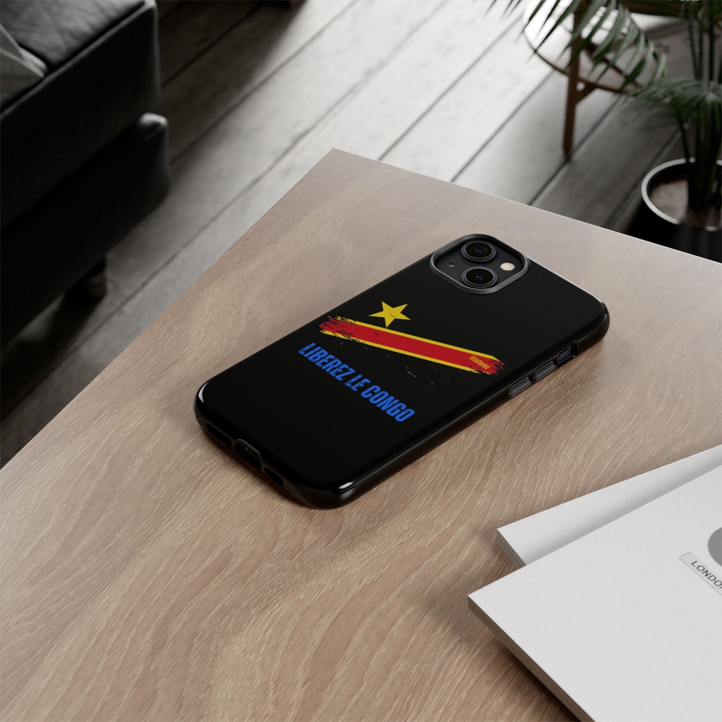Coque de téléphone – Design "Libérer le Congo" (Compatible avec iPhone, Samsung, Google Pixel)