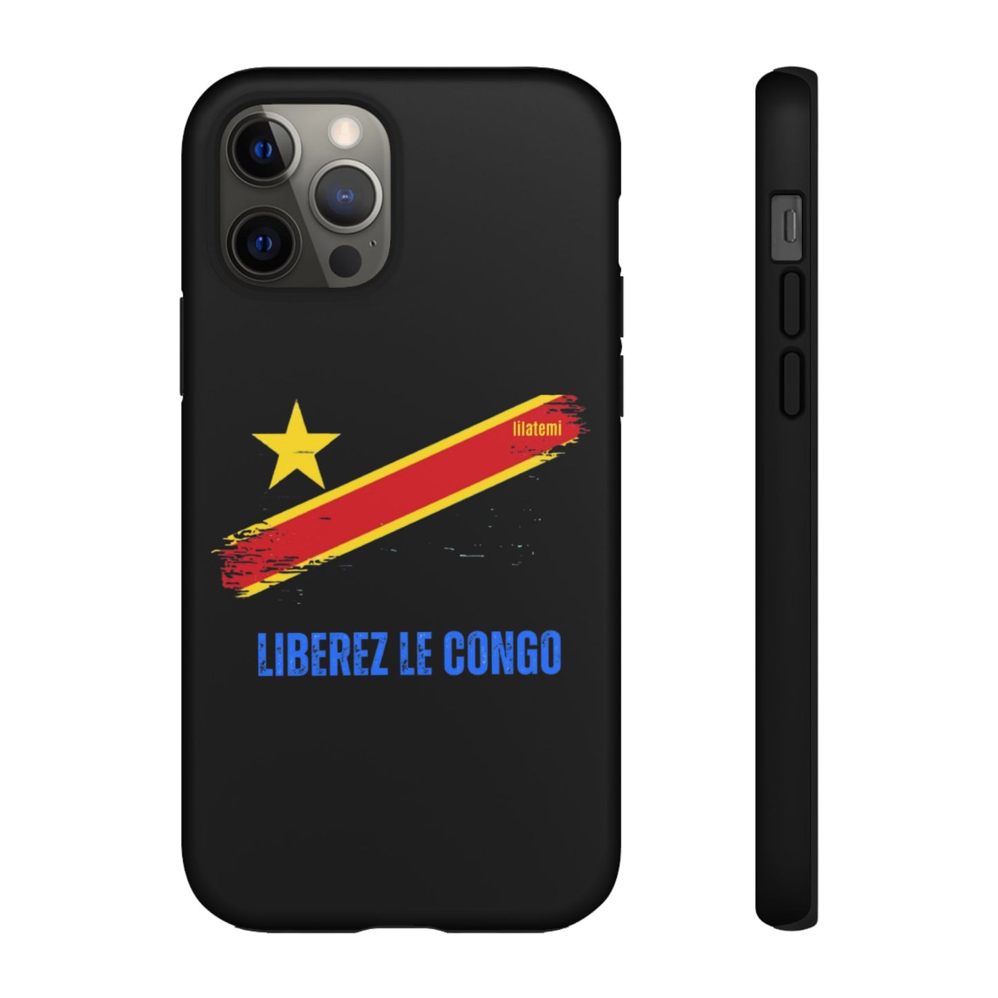 Coque de téléphone – Design "Libérer le Congo" (Compatible avec iPhone, Samsung, Google Pixel)