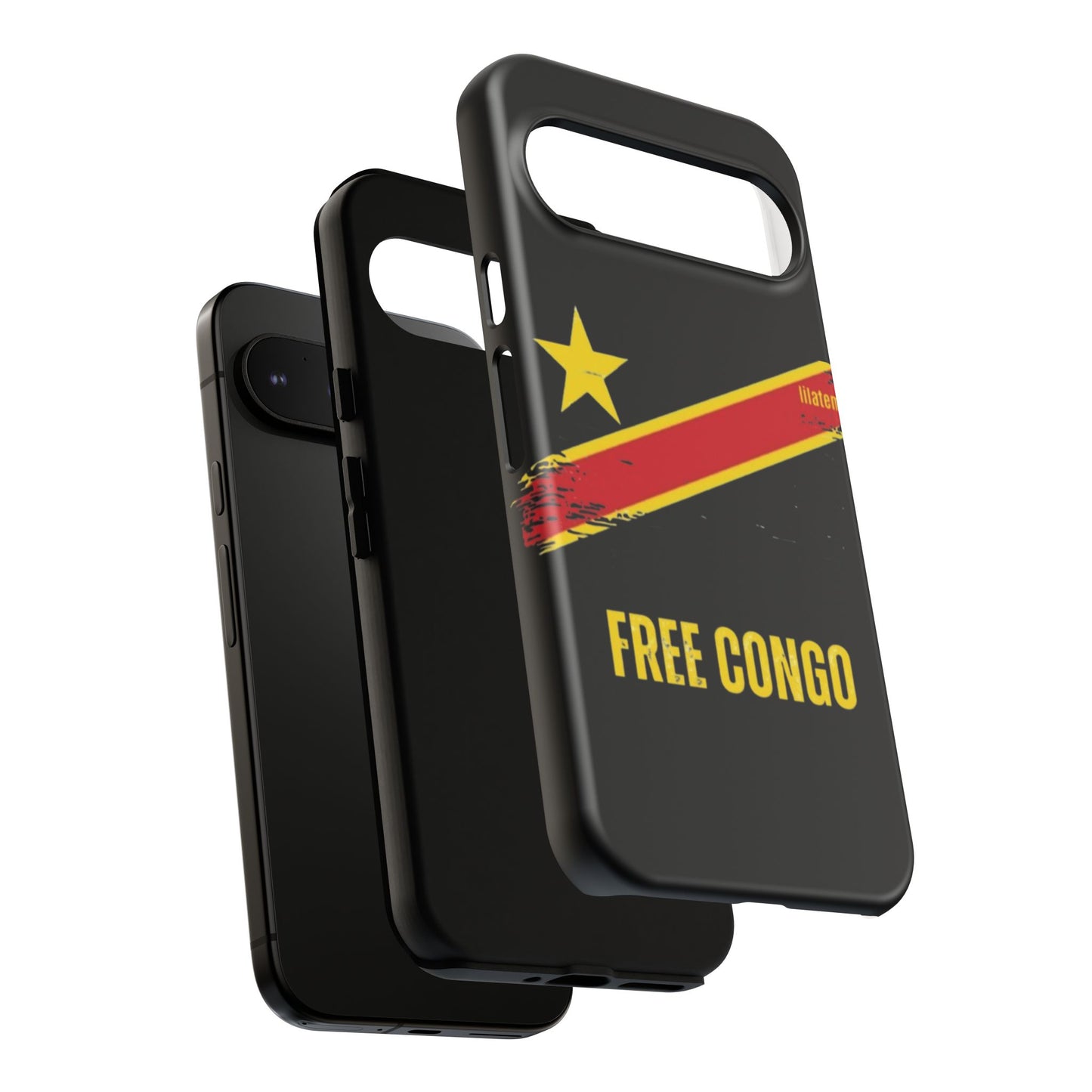 Coque de téléphone – Design "FREE CONGO" (Compatible avec iPhone, Samsung, Google Pixel)