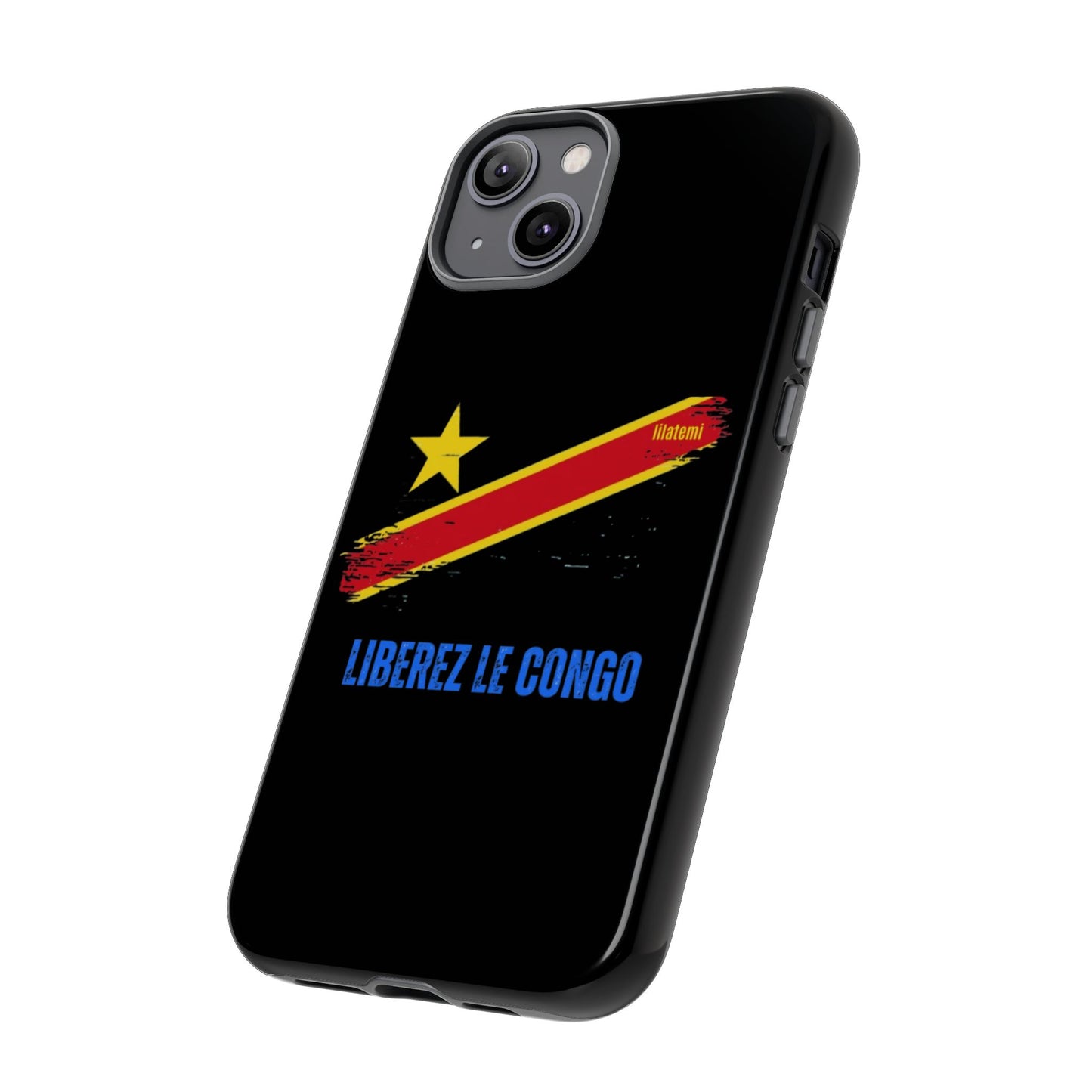 Coque de téléphone – Design "Libérer le Congo" (Compatible avec iPhone, Samsung, Google Pixel)