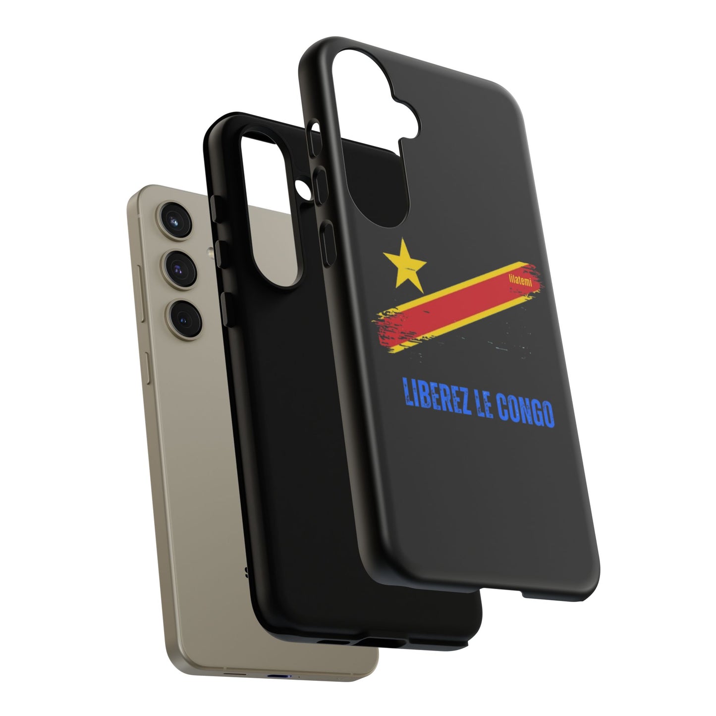 Coque de téléphone – Design "Libérer le Congo" (Compatible avec iPhone, Samsung, Google Pixel)