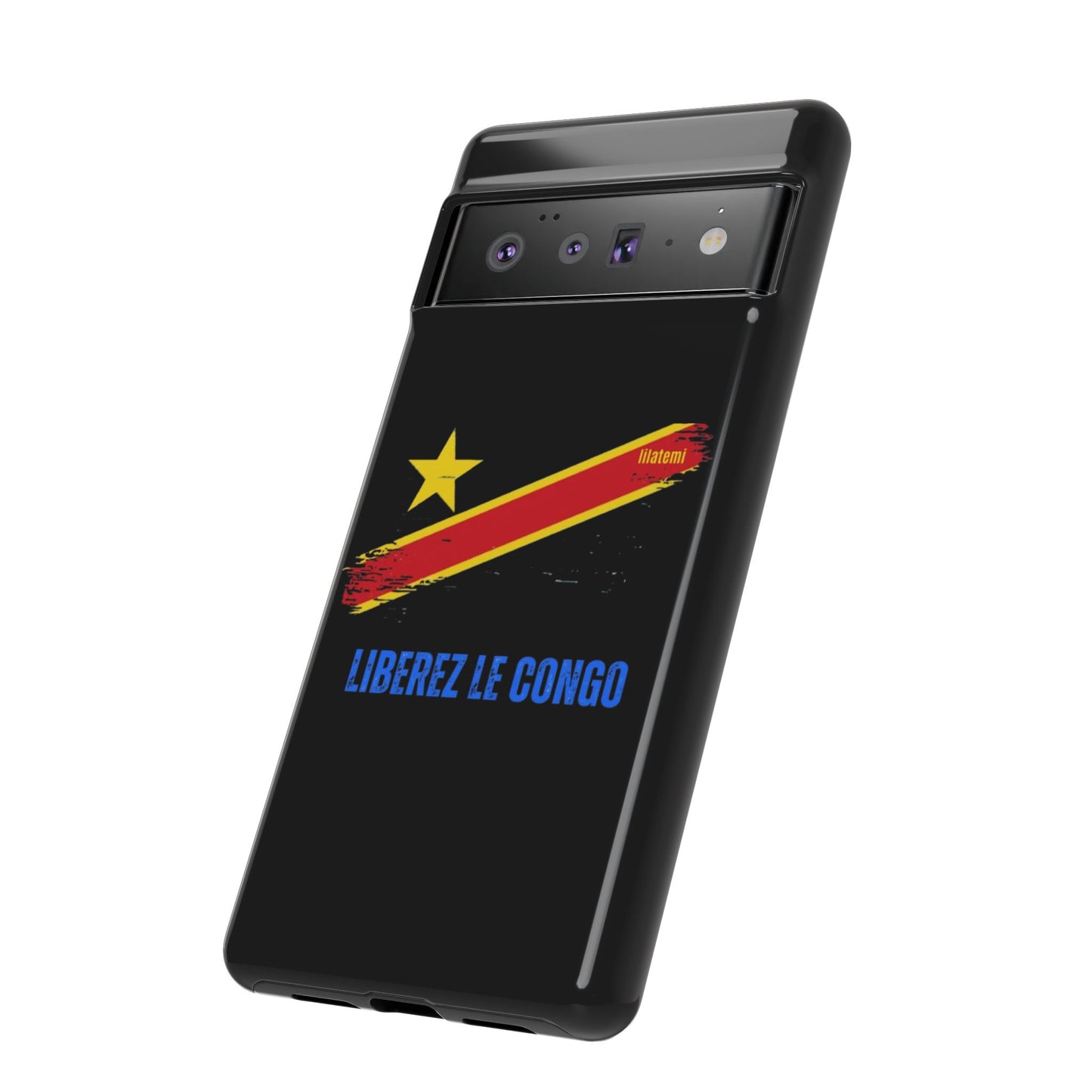 Coque de téléphone – Design "Libérer le Congo" (Compatible avec iPhone, Samsung, Google Pixel)