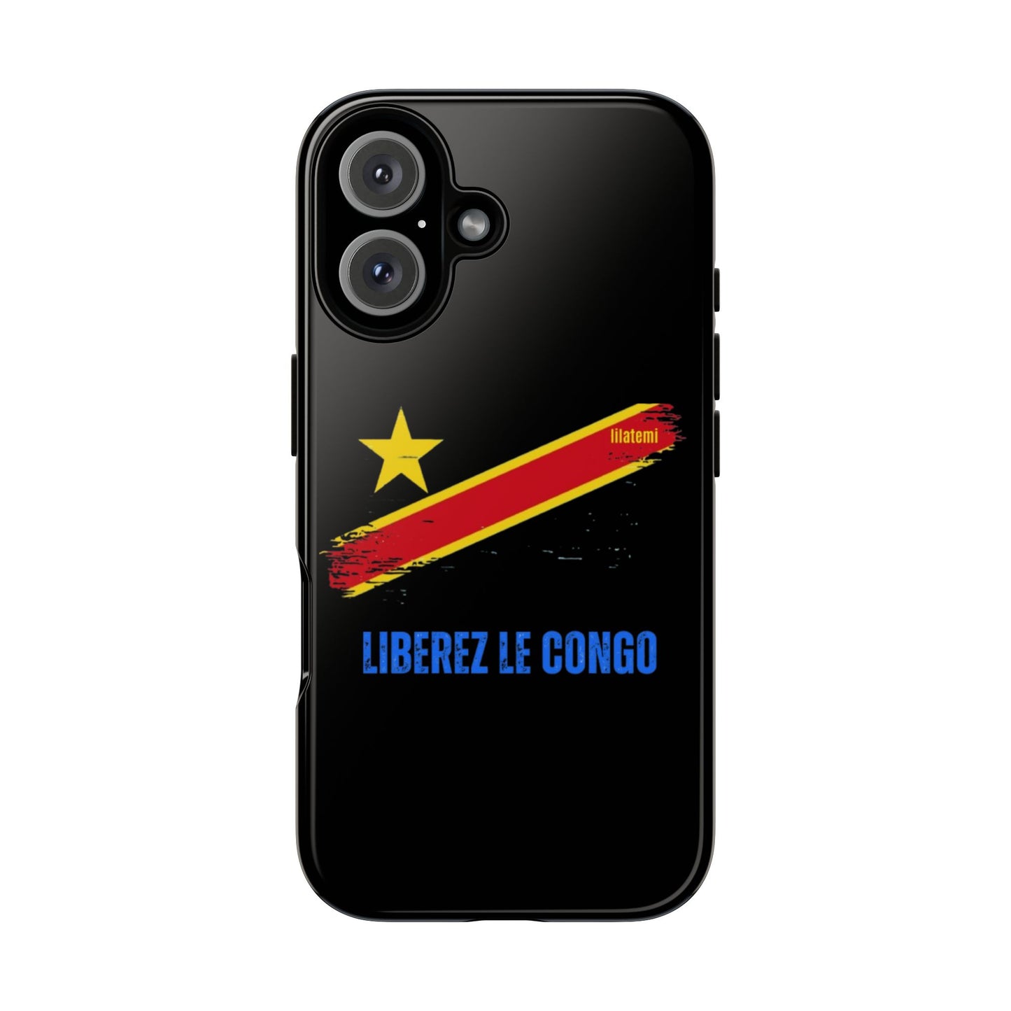 Coque de téléphone – Design "Libérer le Congo" (Compatible avec iPhone, Samsung, Google Pixel)
