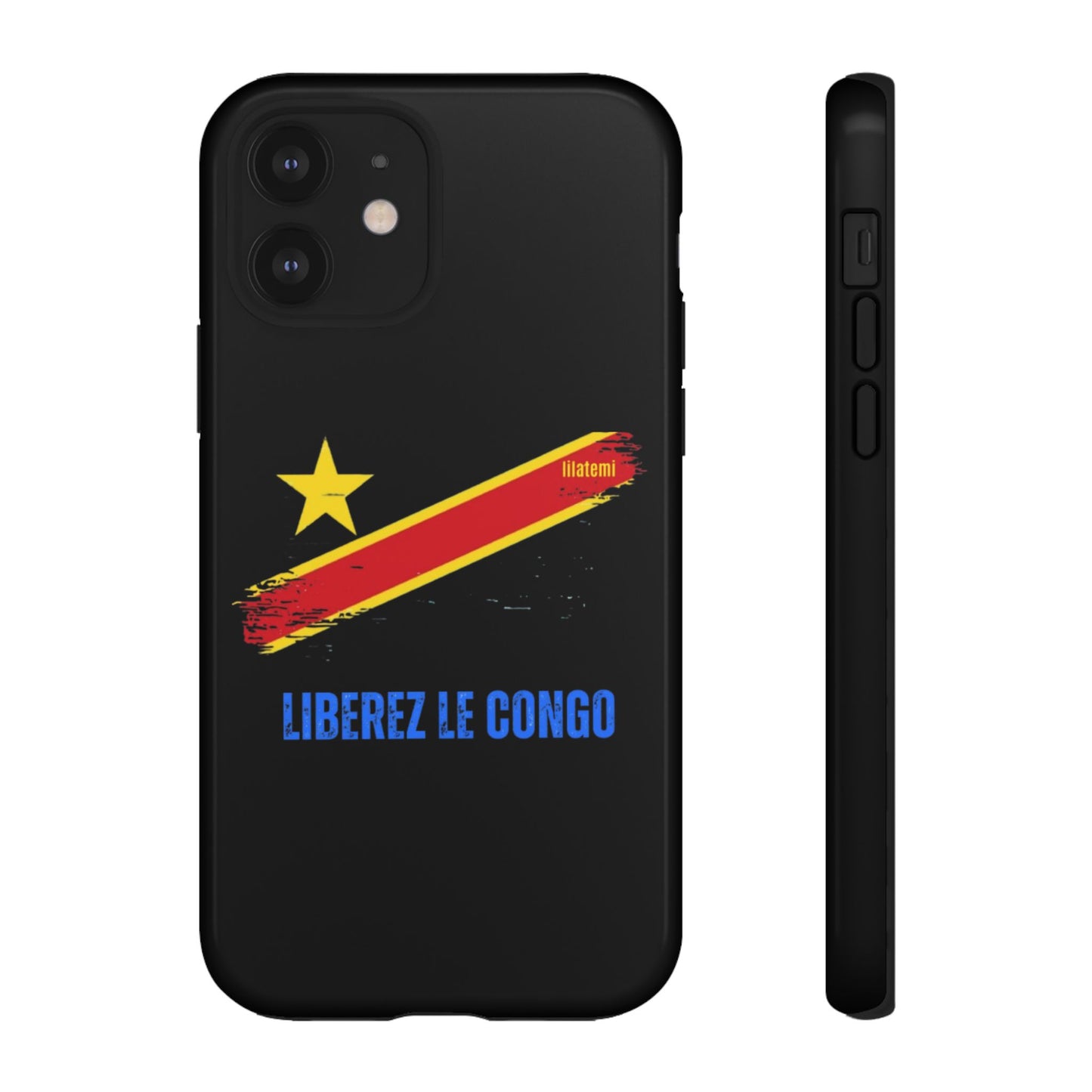 Coque de téléphone – Design "Libérer le Congo" (Compatible avec iPhone, Samsung, Google Pixel)