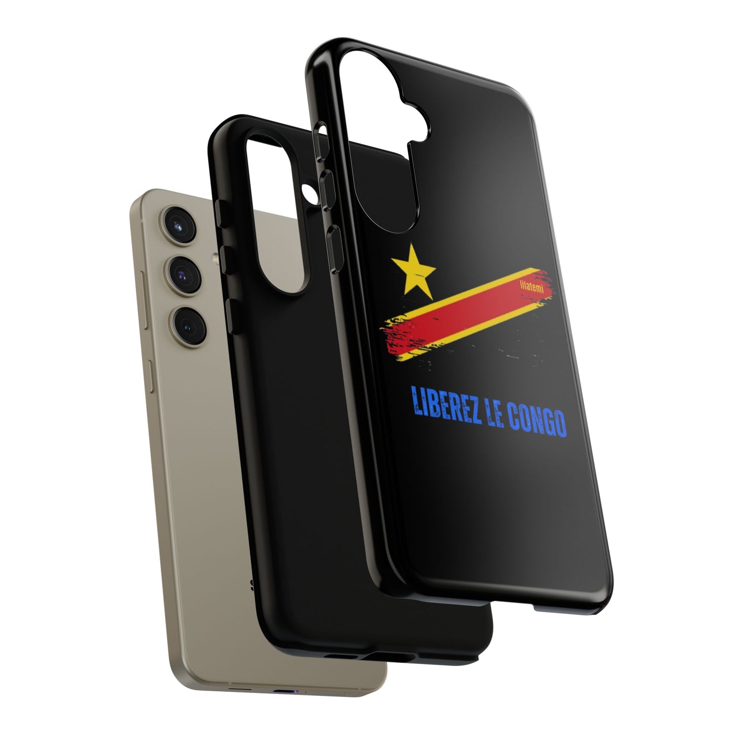 Coque de téléphone – Design "Libérer le Congo" (Compatible avec iPhone, Samsung, Google Pixel)