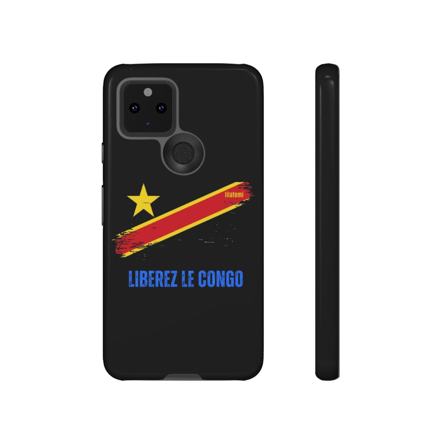 Coque de téléphone – Design "Libérer le Congo" (Compatible avec iPhone, Samsung, Google Pixel)