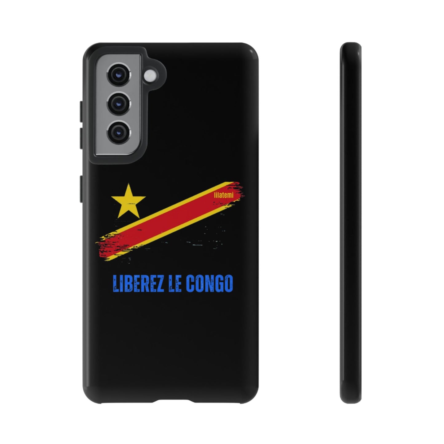 Coque de téléphone – Design "Libérer le Congo" (Compatible avec iPhone, Samsung, Google Pixel)