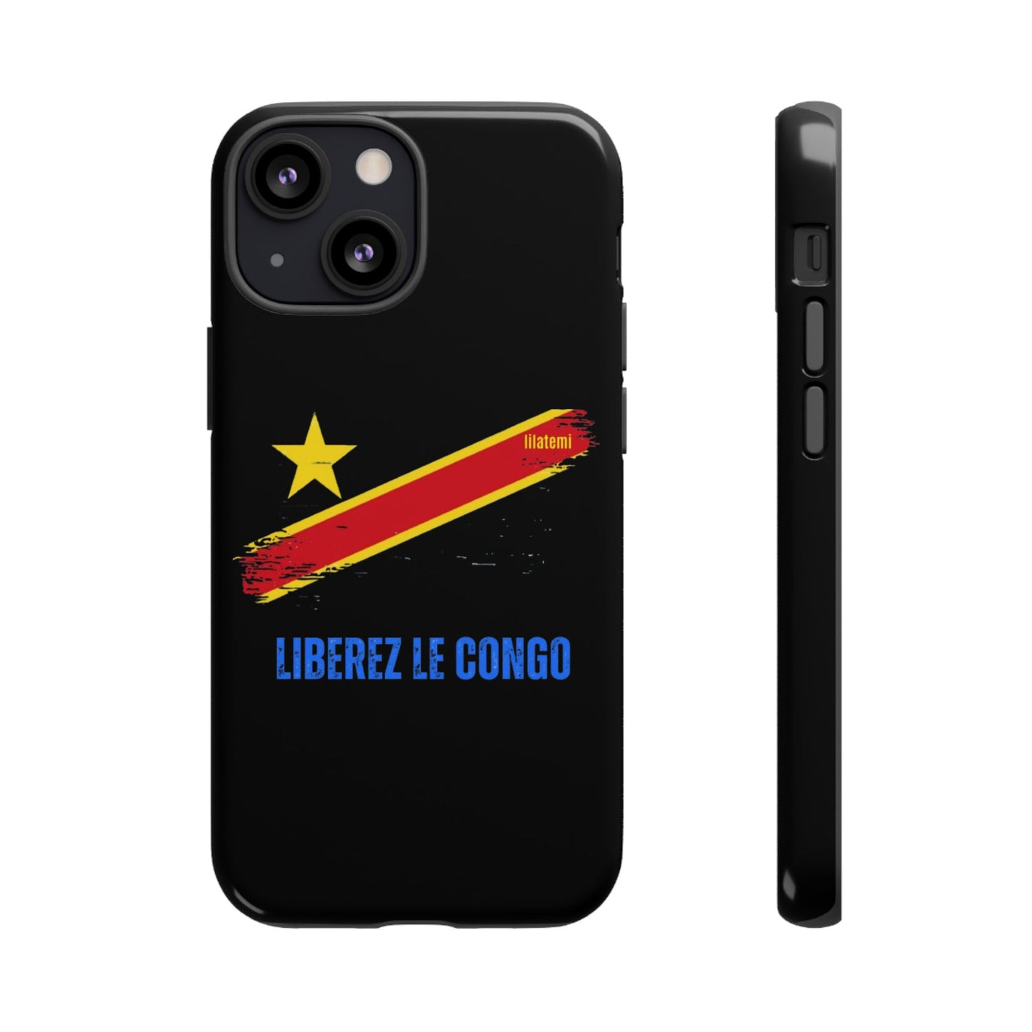 Coque de téléphone – Design "Libérer le Congo" (Compatible avec iPhone, Samsung, Google Pixel)