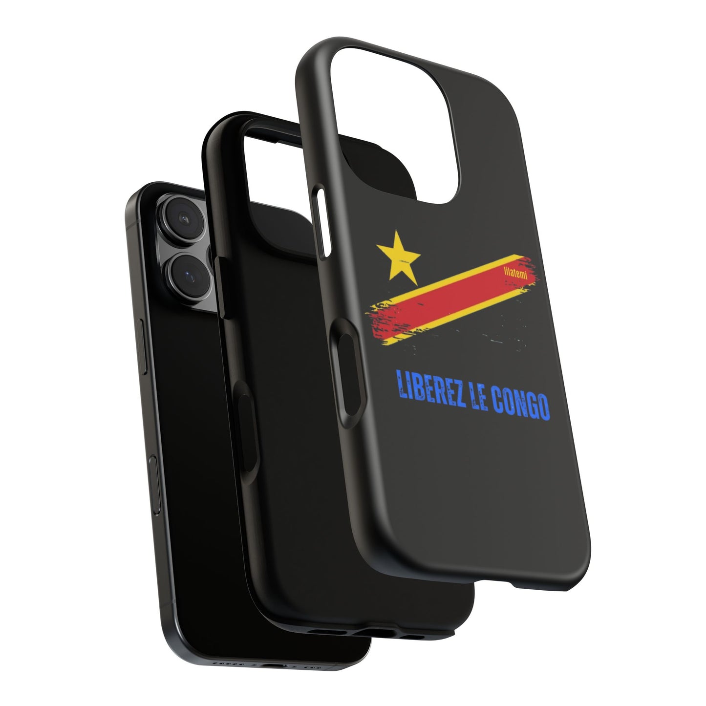 Coque de téléphone – Design "Libérer le Congo" (Compatible avec iPhone, Samsung, Google Pixel)