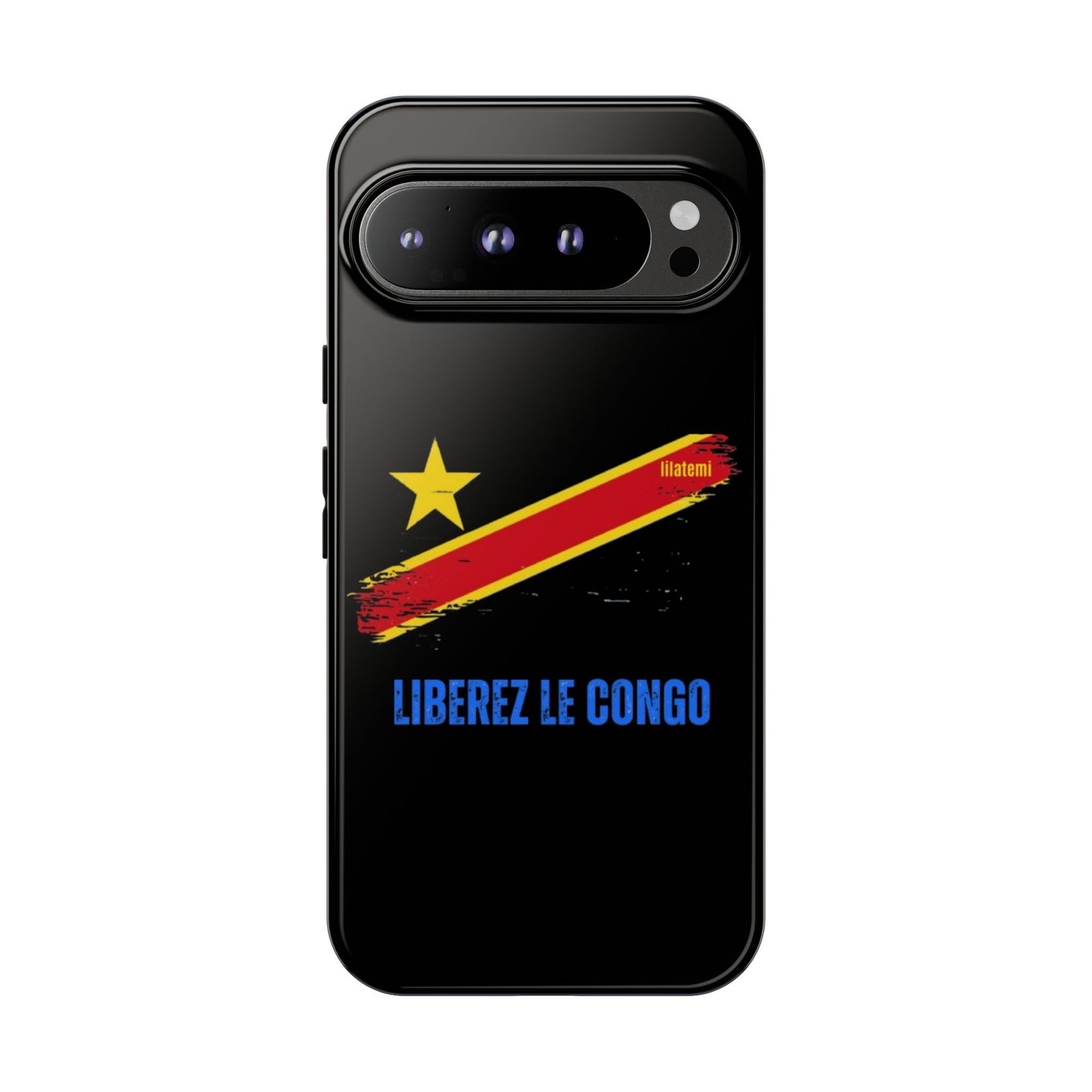 Coque de téléphone – Design "Libérer le Congo" (Compatible avec iPhone, Samsung, Google Pixel)
