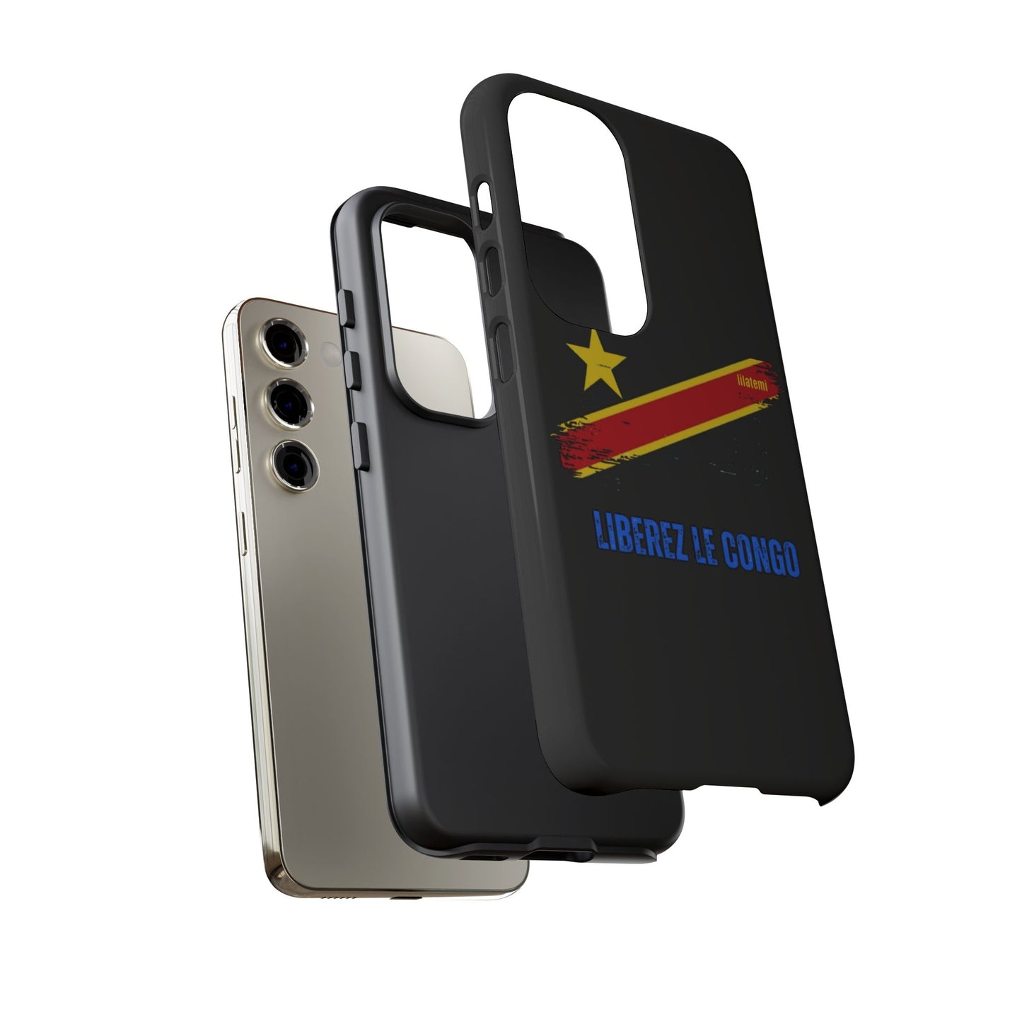 Coque de téléphone – Design "Libérer le Congo" (Compatible avec iPhone, Samsung, Google Pixel)