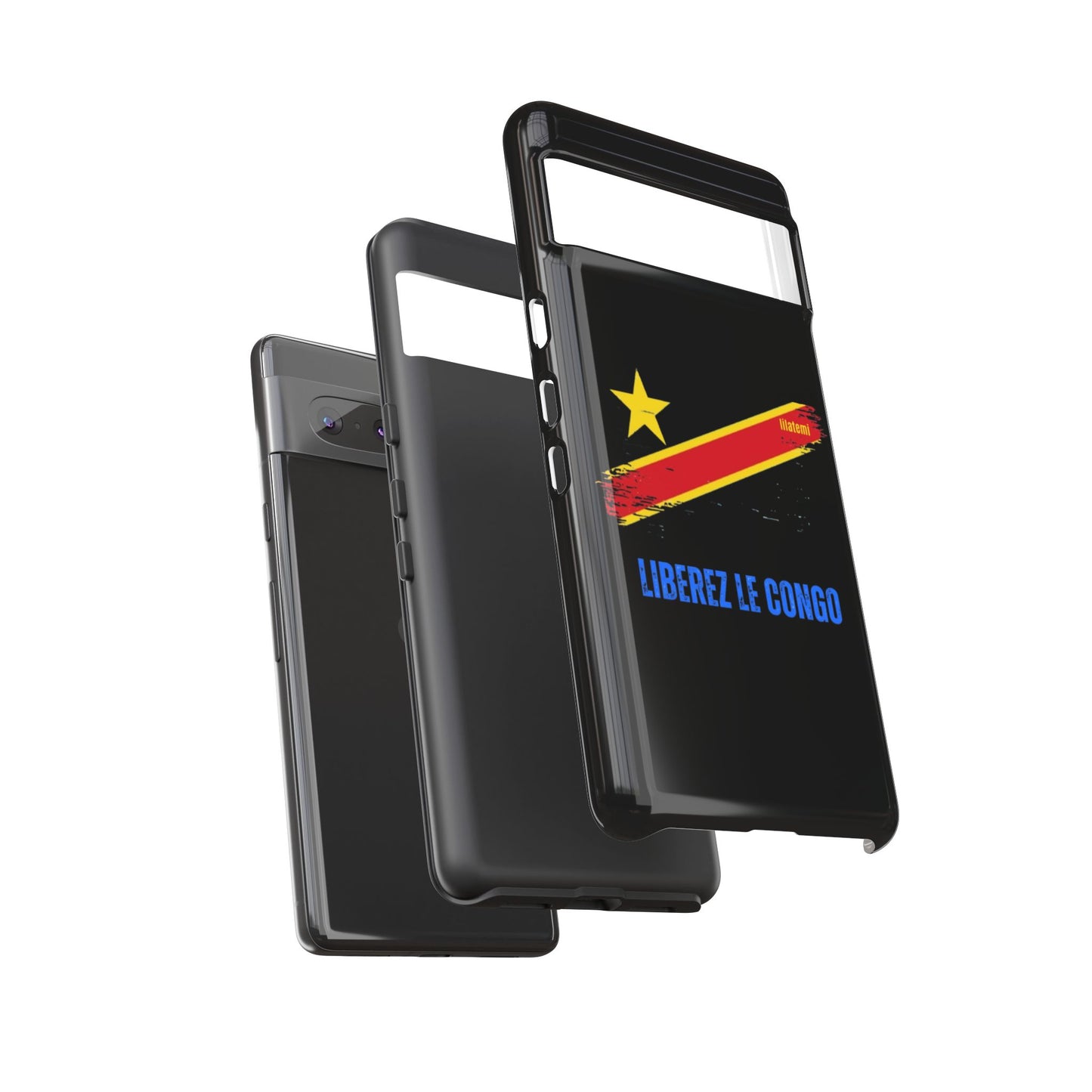 Coque de téléphone – Design "Libérer le Congo" (Compatible avec iPhone, Samsung, Google Pixel)